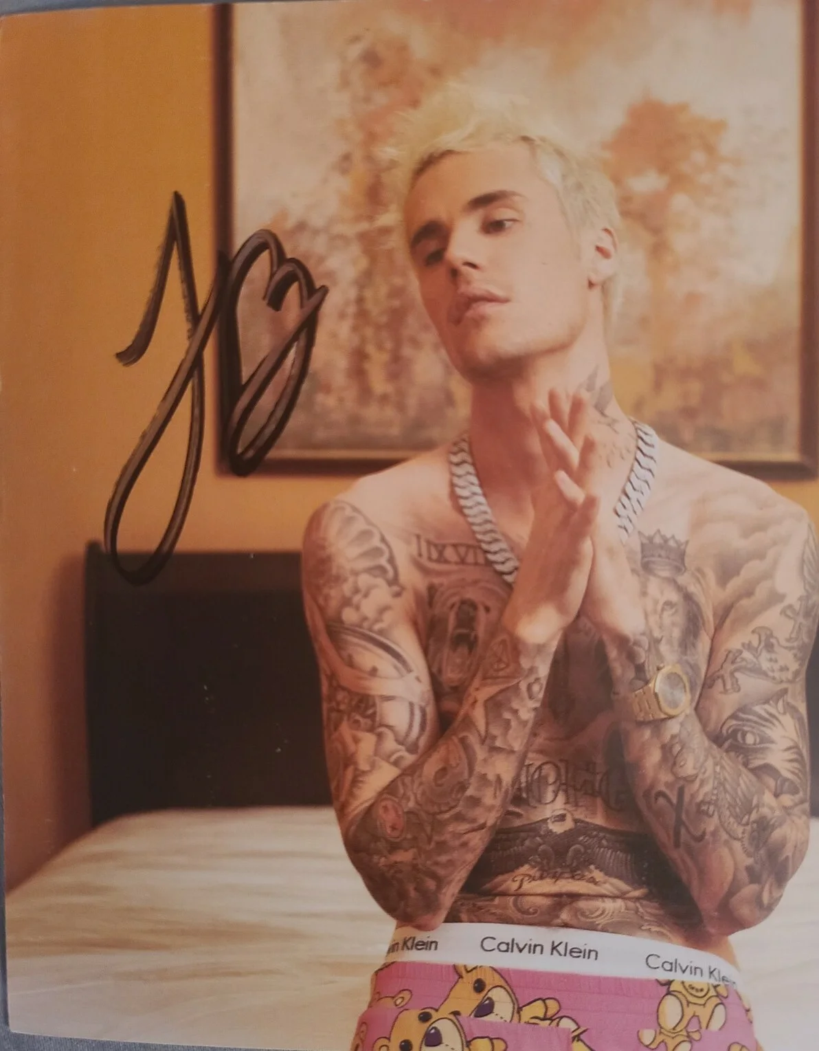 JUSTIN BIEBER "Yummy" CD + SIGNED Insert - Alternate Cover #3, image 2