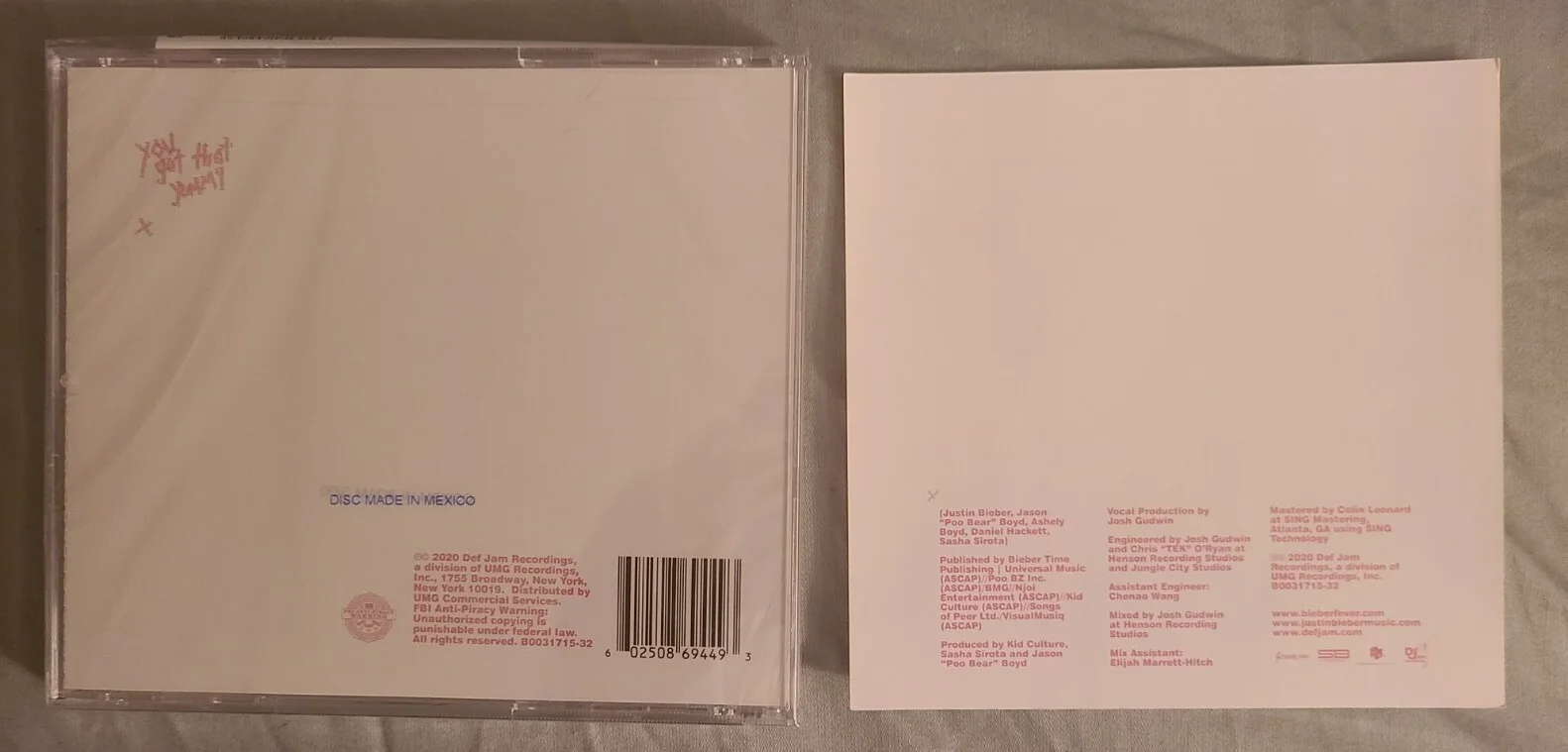 JUSTIN BIEBER "Yummy" CD + SIGNED Insert - Alternate Cover #3, image 4