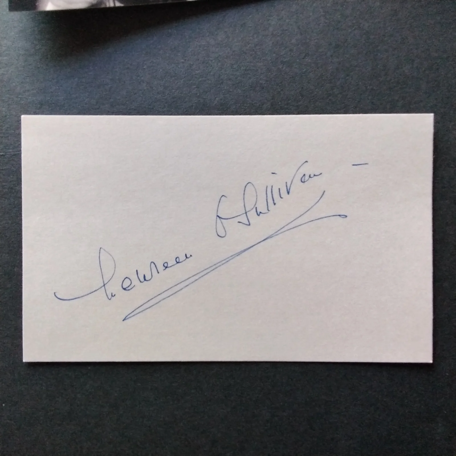 Maureen O'Sullivan SIGNED Card Photo 30s Movie Actress Tarzan Thin Man Day Races, изображение 4