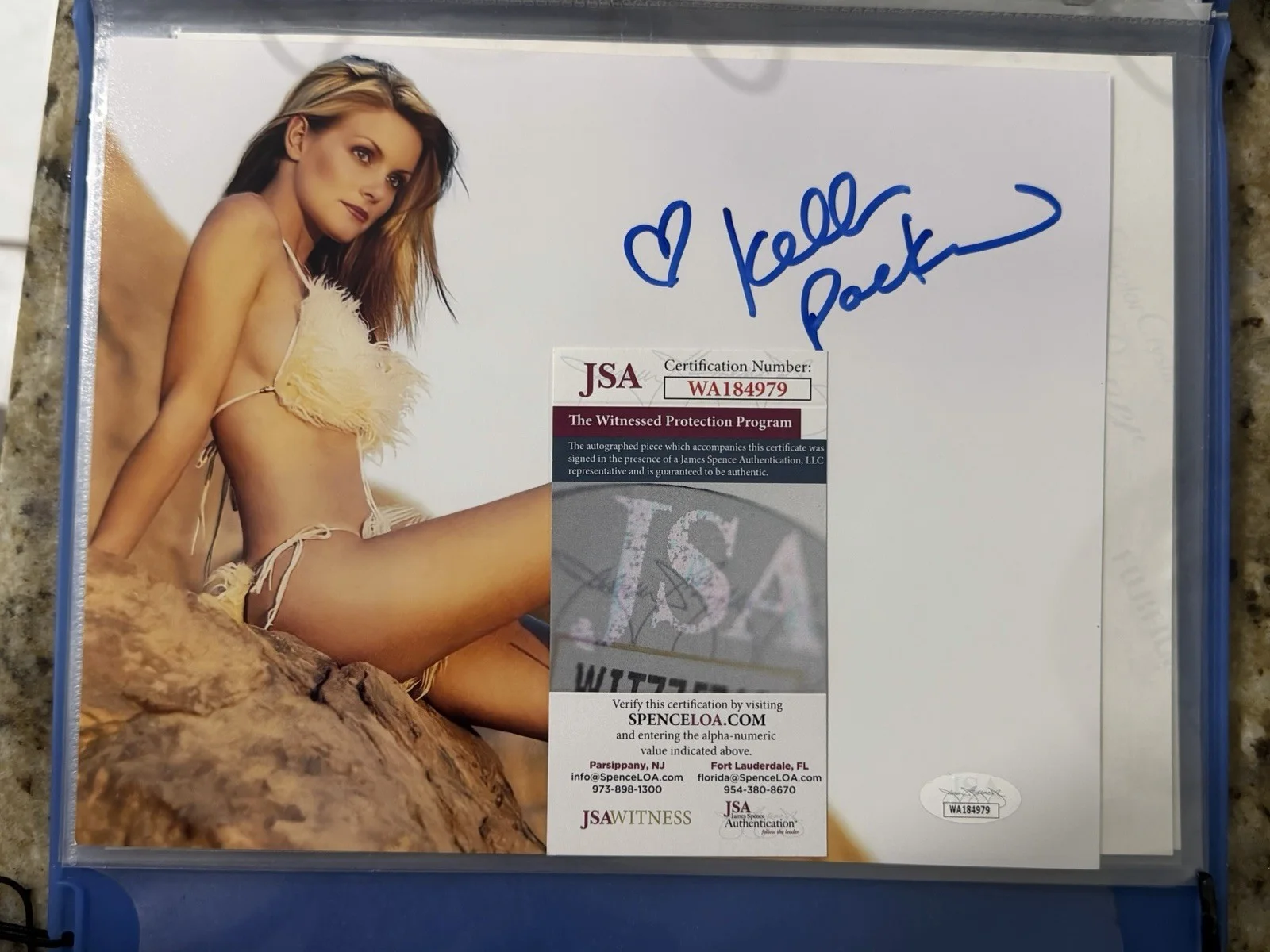 Kelly Packard Baywatch California Dreams Actress 8x10 Photo with COA, изображение 2
