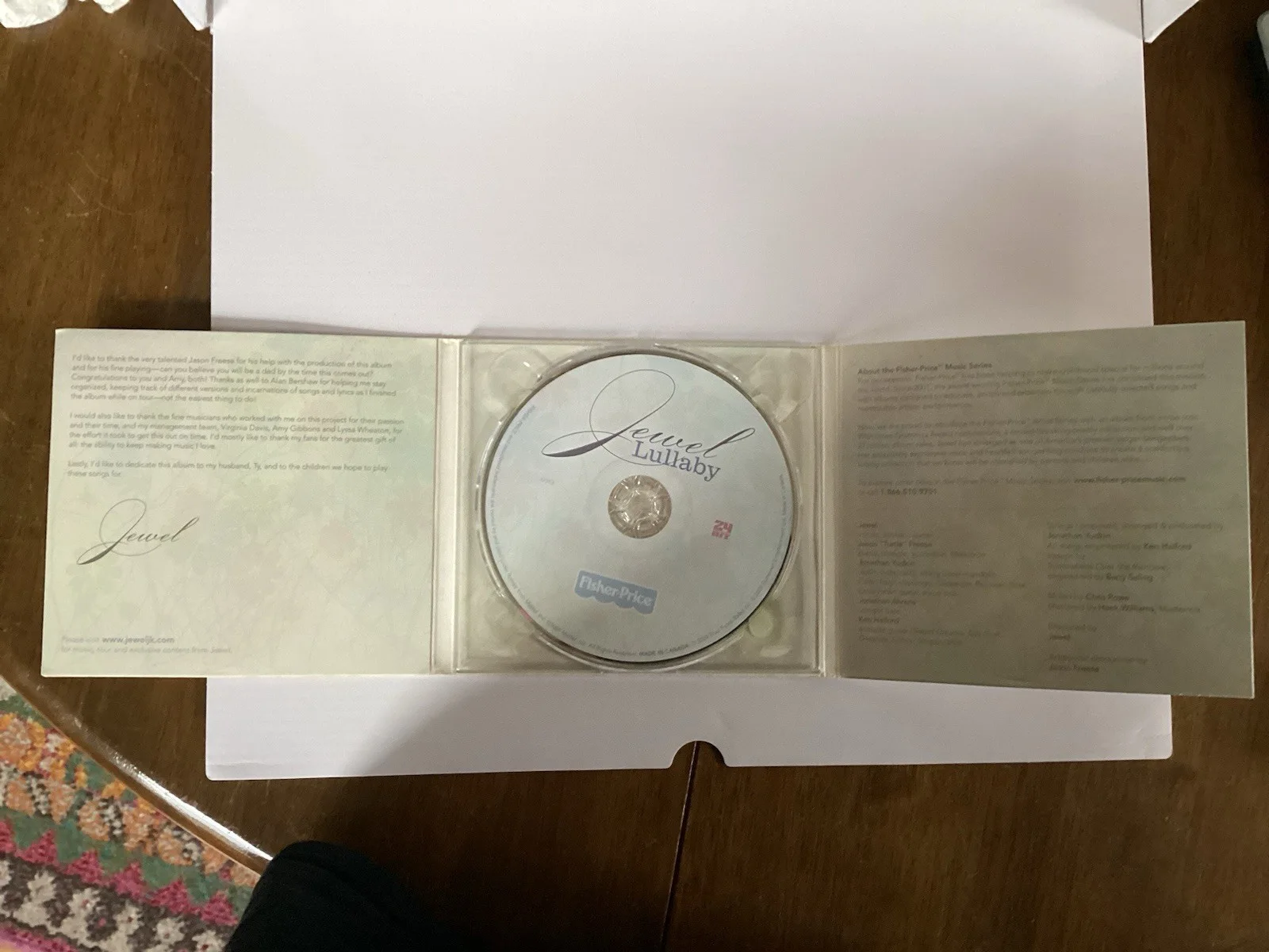 Singer & Song Writer Jewel Lullaby CD Autographed Tested Playable Good Condition, изображение 5