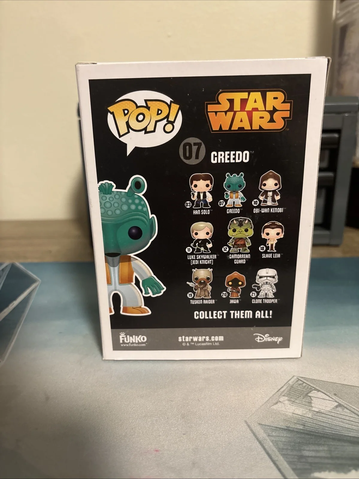 PAUL BLAKE - Signed/Autographed Funko Pop 07 Greedo - Star Wars - Beckett BAS, image 3