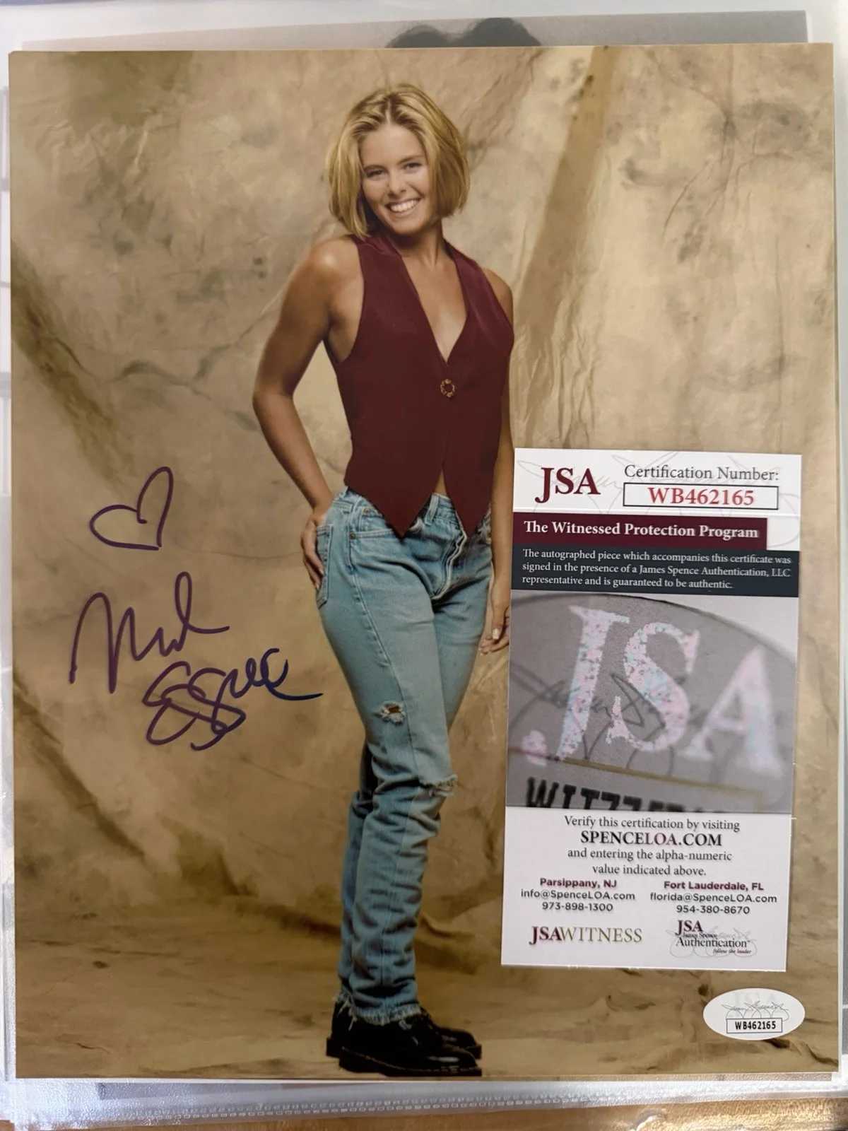 Nicole Eggert Baywatch Actress Life Guard JSA Certified, image 2