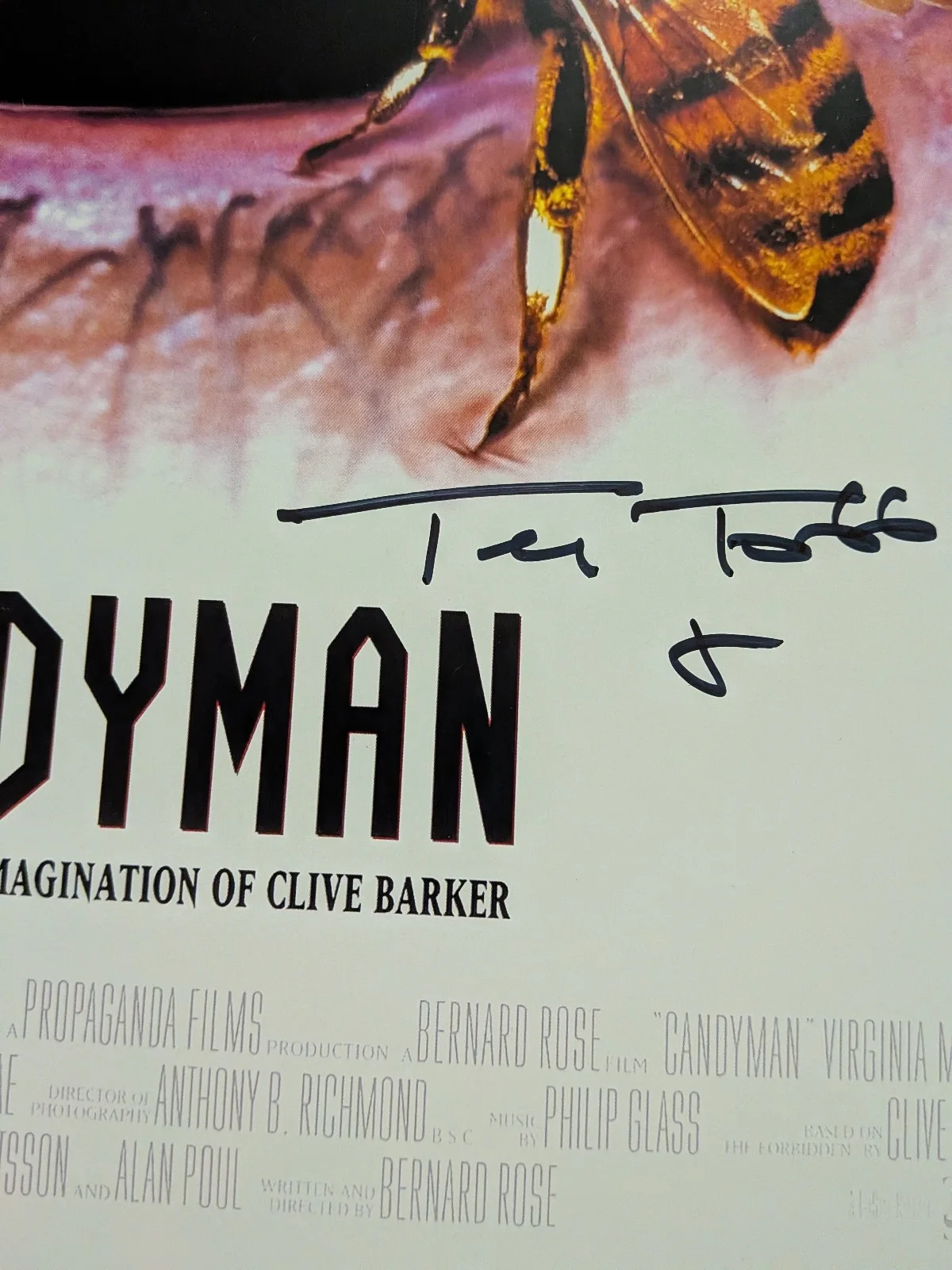 TONY TODD Signed Candyman 11x17 Movie Poster Autograph JSA COA Bbk RARE, изображение 2