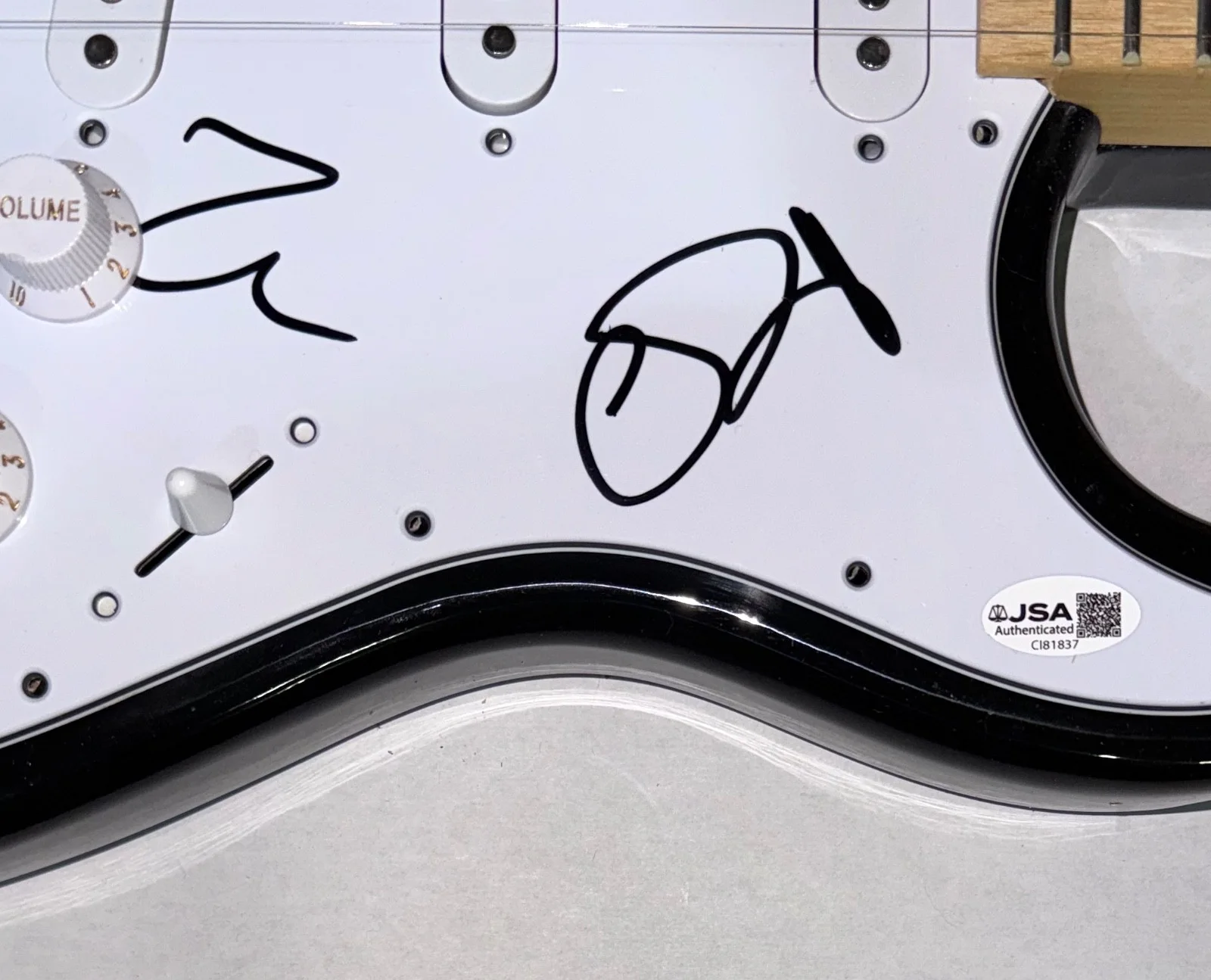 Simple Minds Signed Autograph Electric Guitar Jim Kerr Charlie Burchill Band JSA, image 5