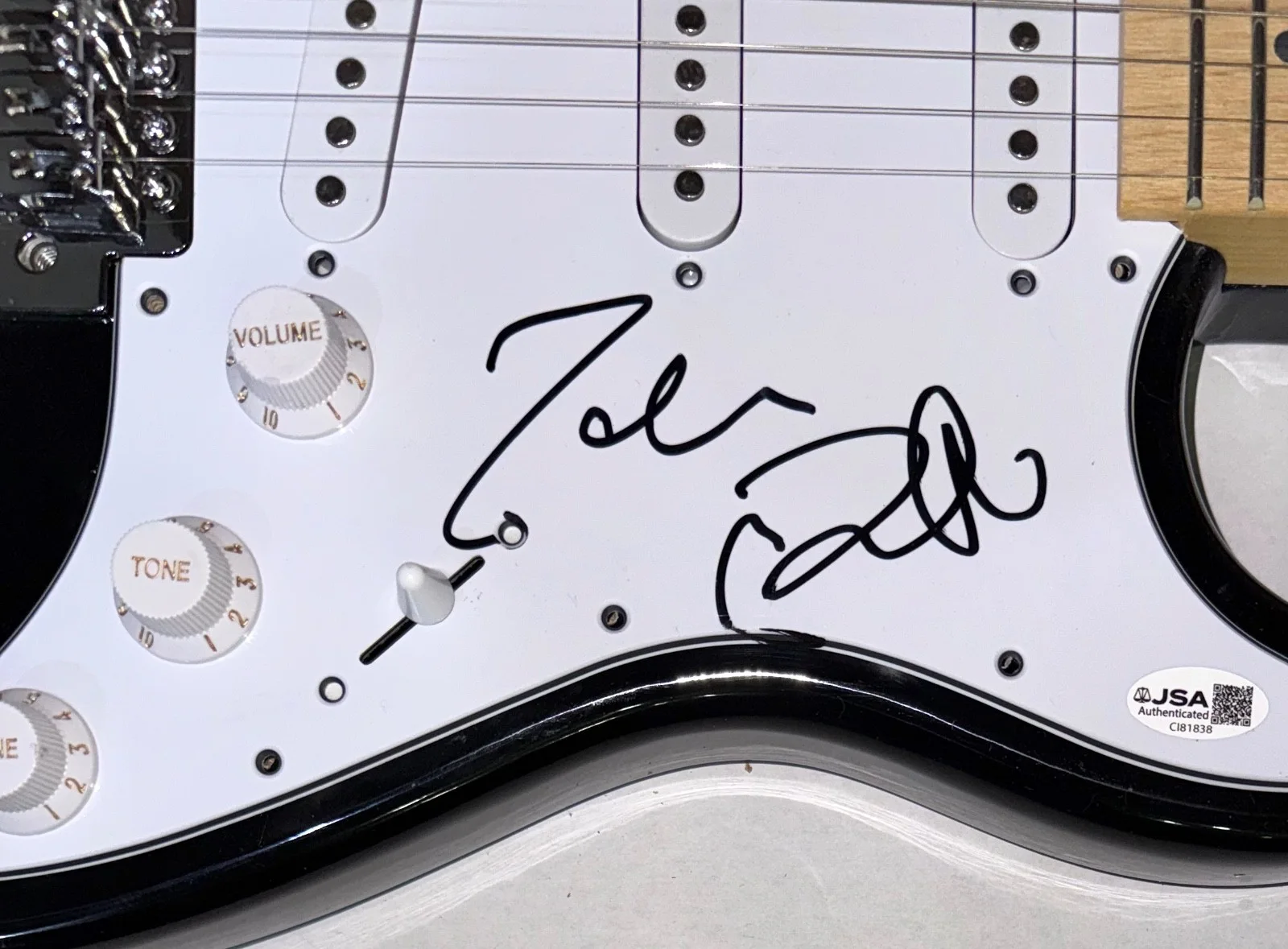 Simple Minds Signed Autograph Electric Guitar Jim Kerr Charlie Burchill Band JSA, изображение 4