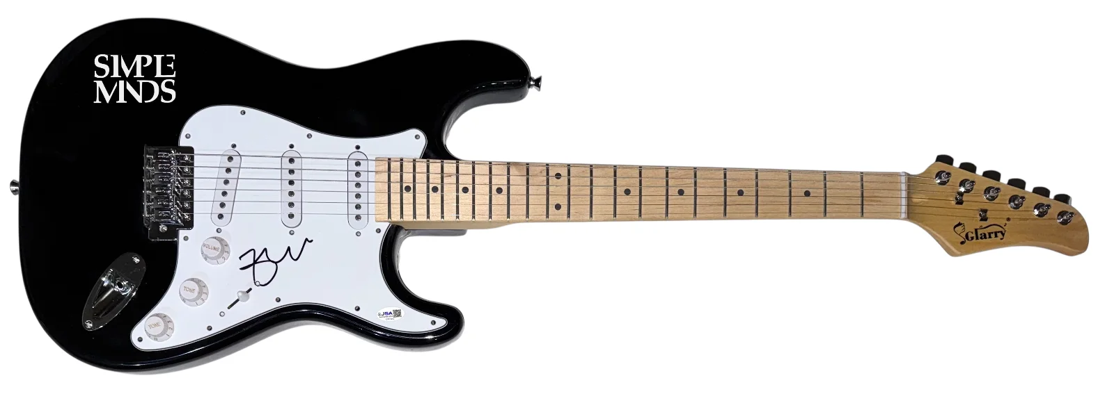Jim Kerr SIMPLE MINDS Signed Autograph Electric Guitar Band Lead Singer JSA COA, image 2