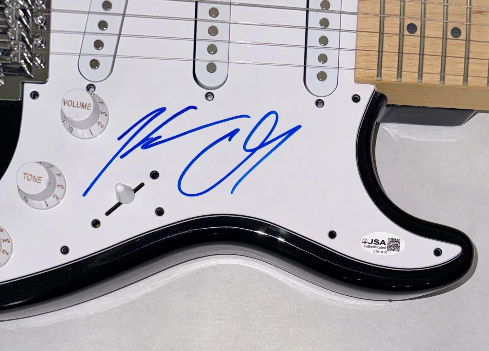 Kenny Chesney Signed Autograph Electric Guitar Country No Shoes Nation JSA COA, изображение 5