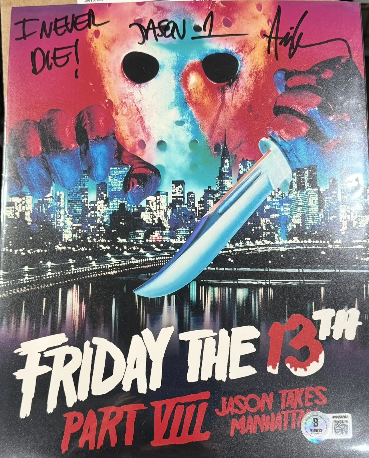 Ari Leeman — Ari Lehman Jason Voorhees Signed Friday The 13th 8x10 Photo - Beckett Witnessed