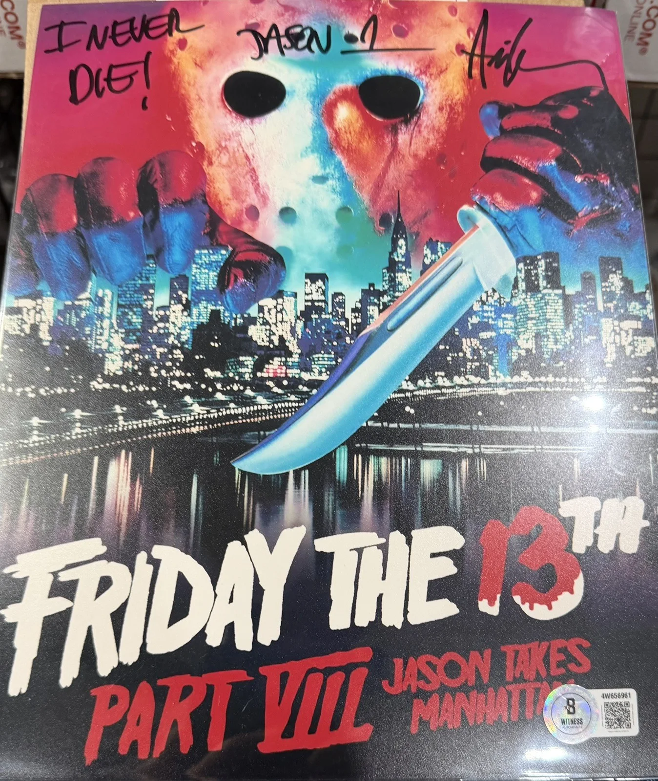 Ari Leeman — Ari Lehman Jason Voorhees Signed Friday The 13th 8x10 Photo - Beckett Witnessed, изображение 3