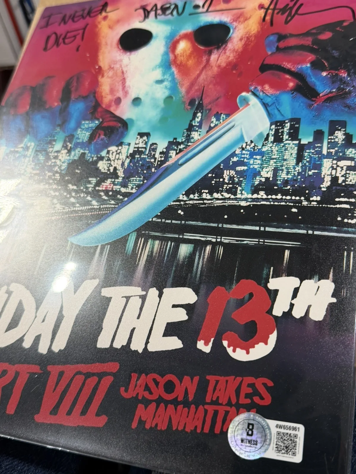 Ari Leeman — Ari Lehman Jason Voorhees Signed Friday The 13th 8x10 Photo - Beckett Witnessed, изображение 4
