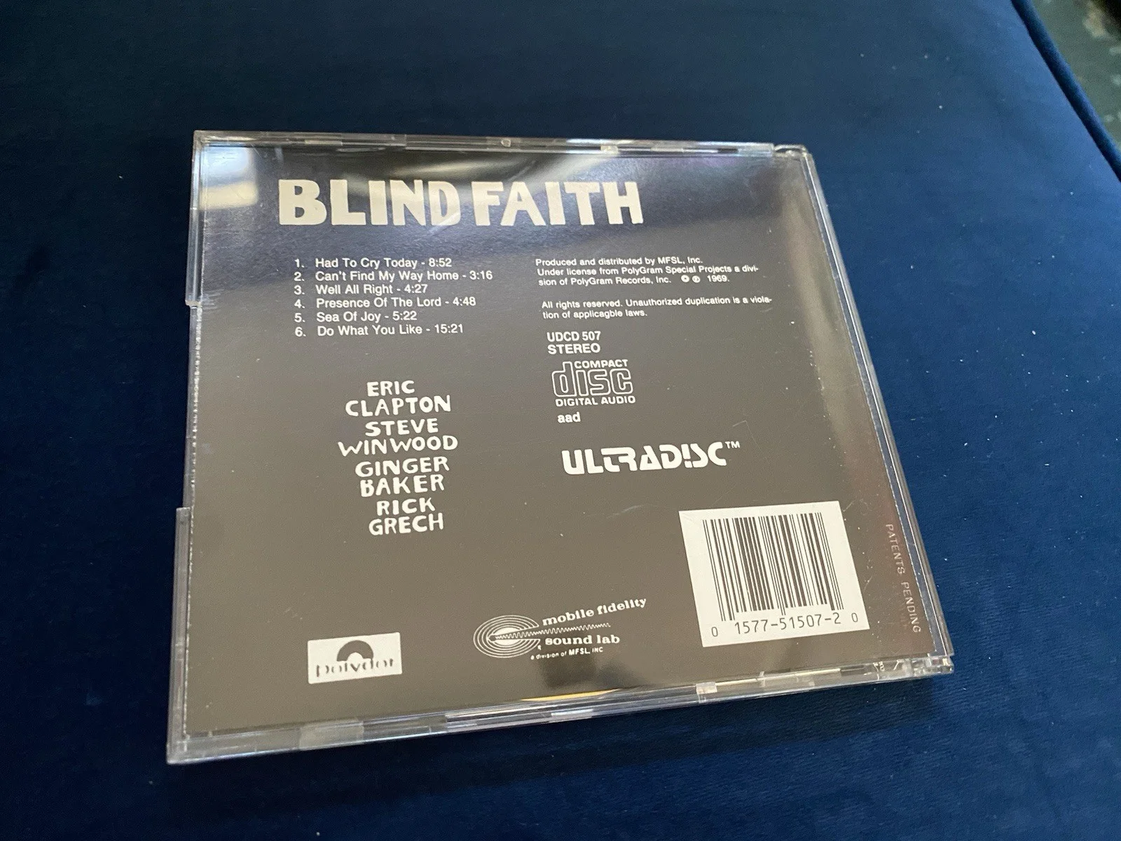 RARE! - Blind Faith by Blind Faith - 24K Gold CD - Free Ship!, image 4