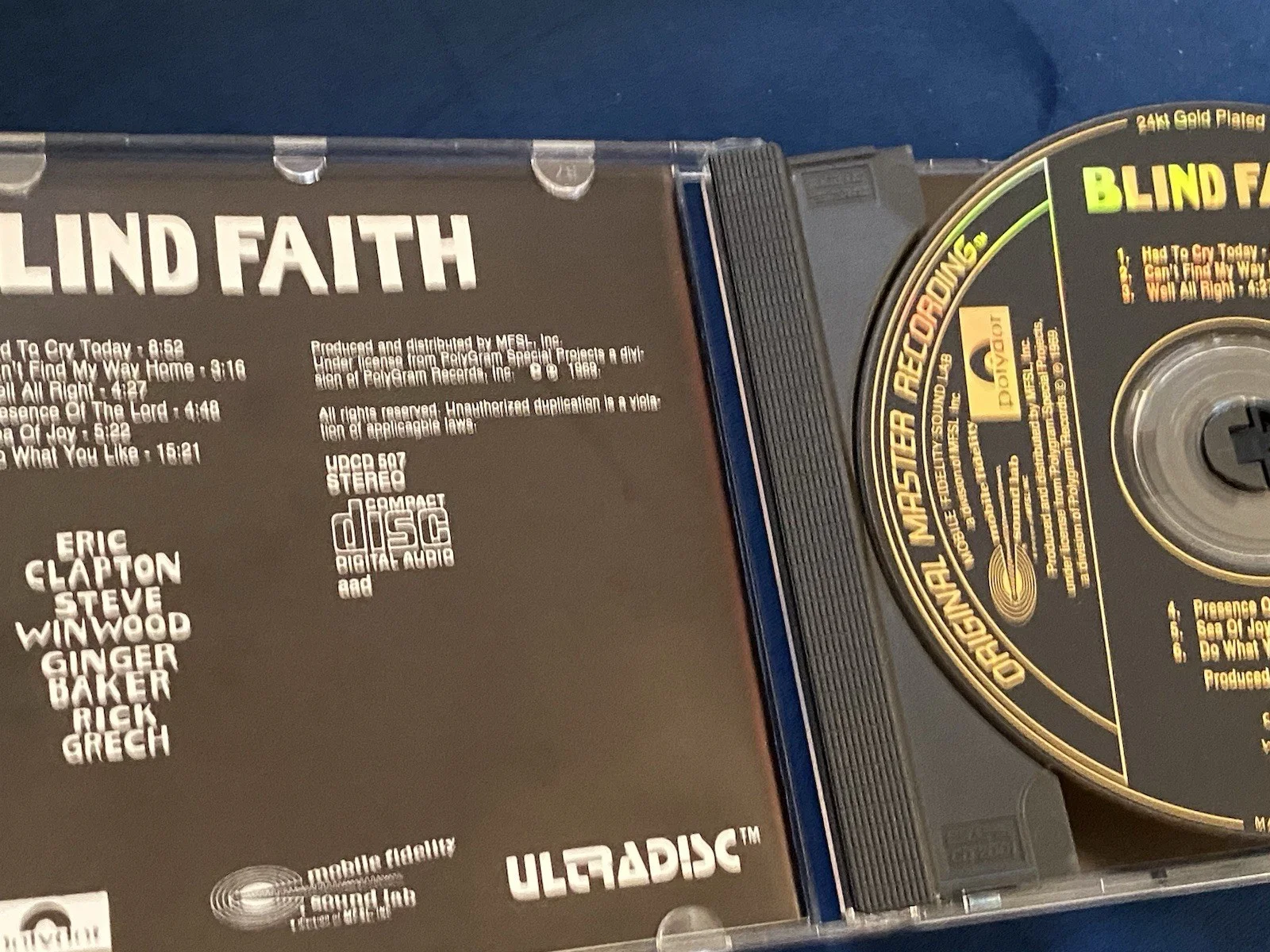 RARE! - Blind Faith by Blind Faith - 24K Gold CD - Free Ship!, image 5