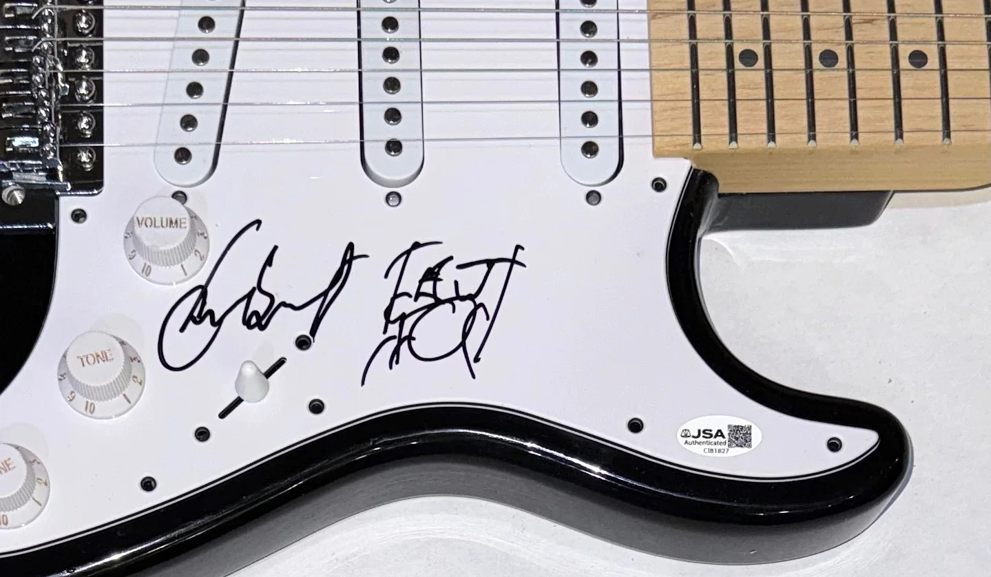 Chad Smith Signed Autograph Electric Guitar Red Hot Chili Peppers + Sketch JSA, image 4