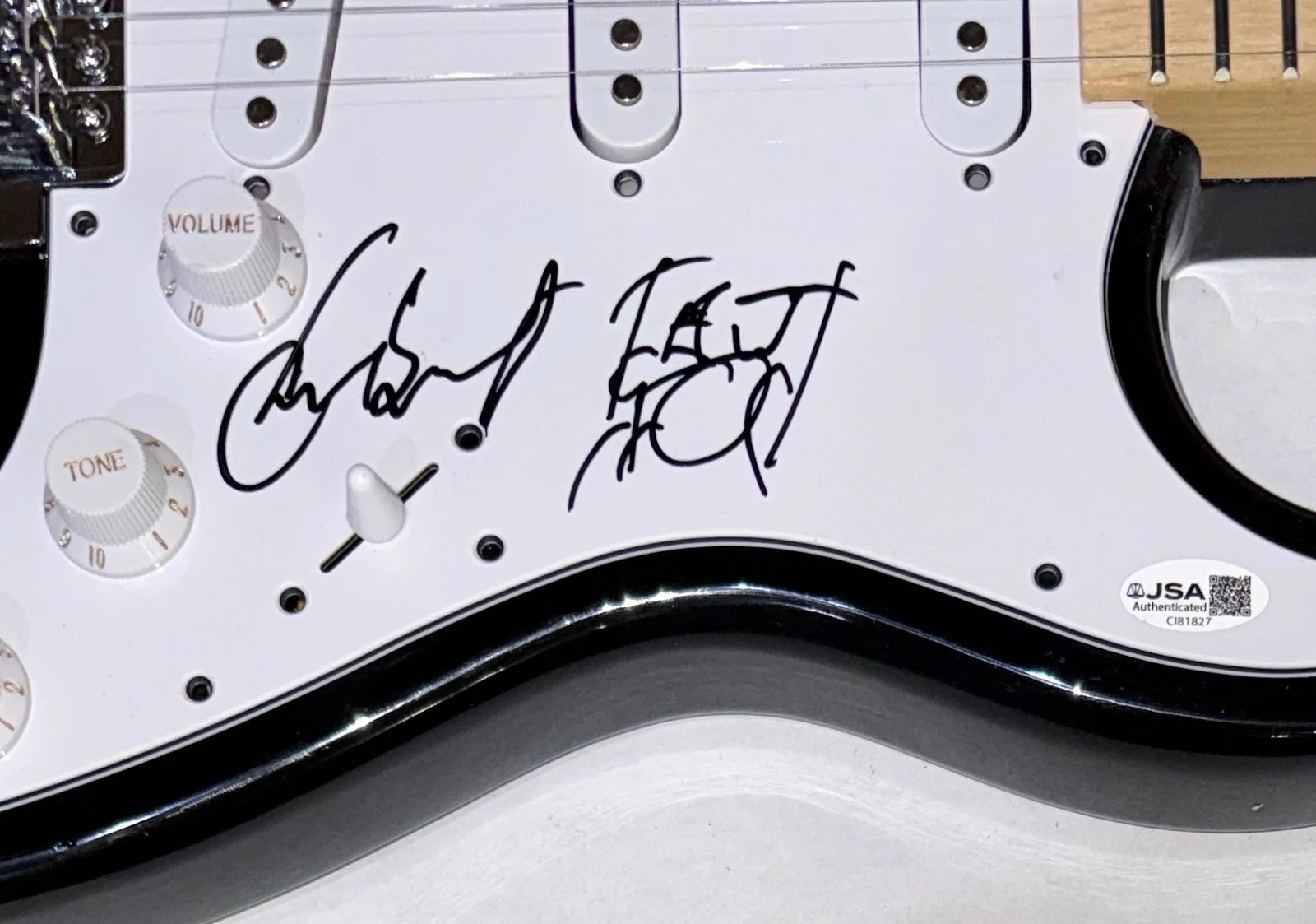 Chad Smith Signed Autograph Electric Guitar Red Hot Chili Peppers + Sketch JSA, image 5