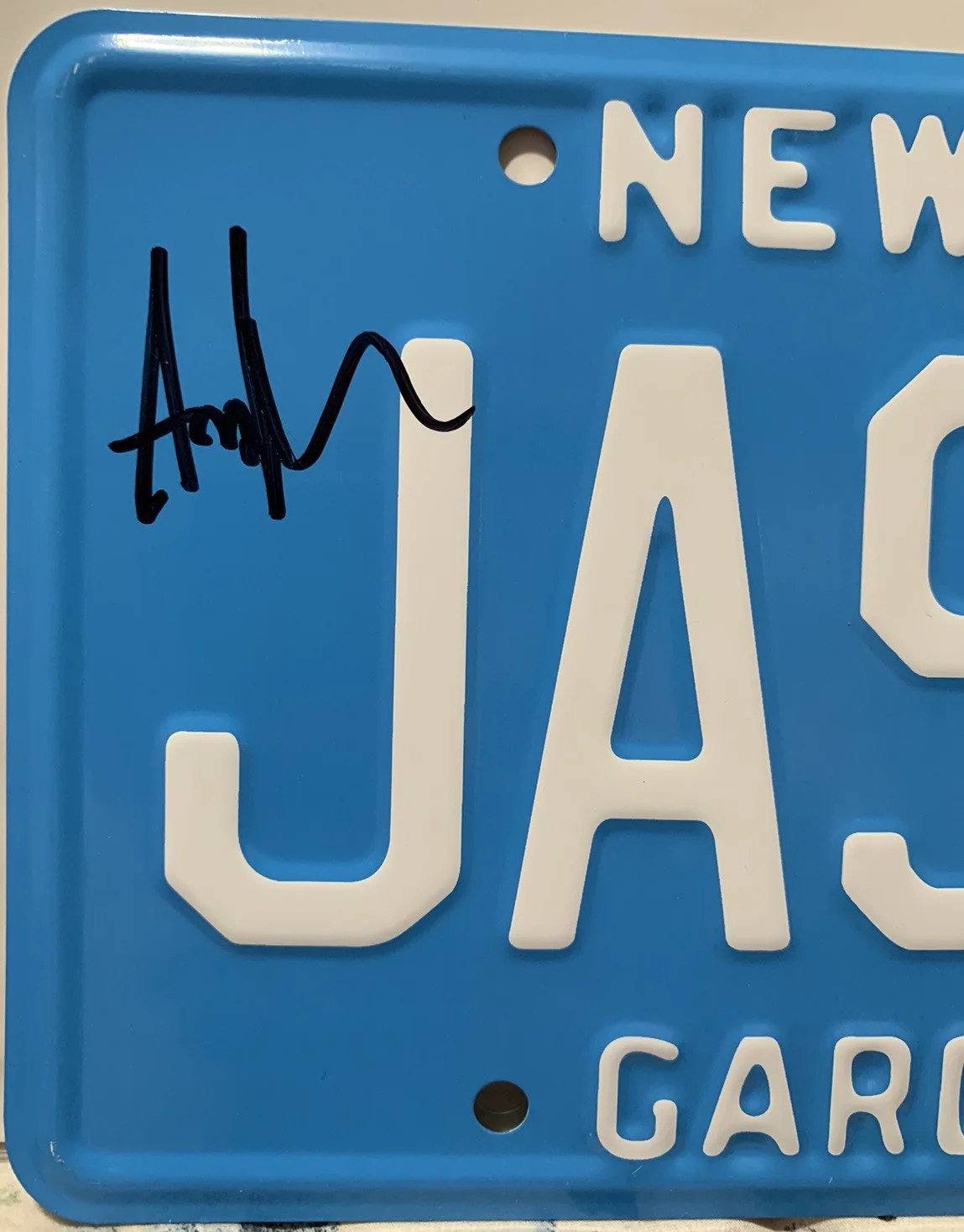 Ari Lehman — Ari Lehman Signed "Friday the 13th" Jason Voorhees New Jersey License Plate –BAS, image 2