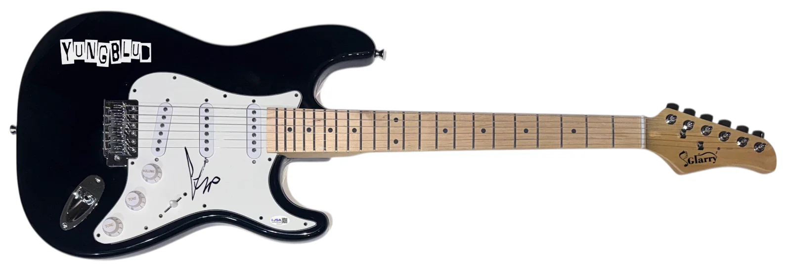 Yungblud Signed Autograph Electric Guitar Weird! Idols Singer Musician JSA COA, image 2