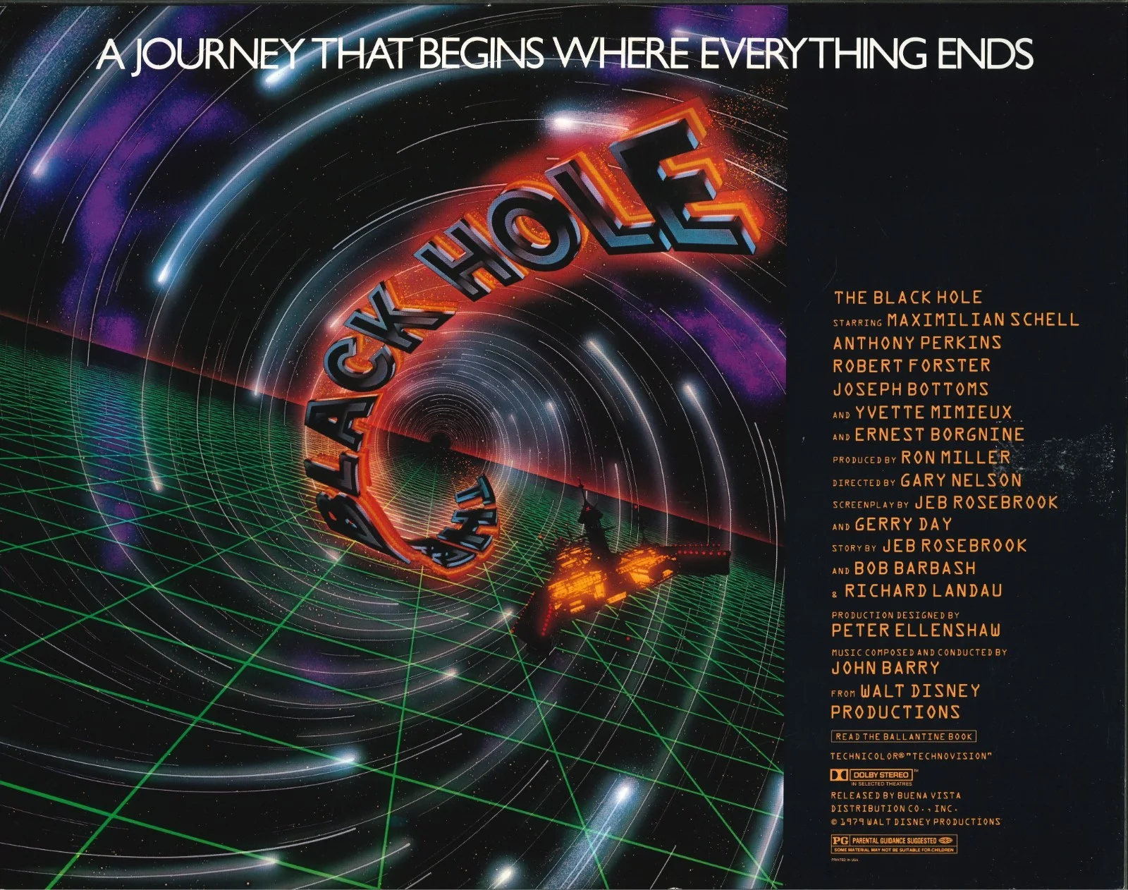 The Black Hole 7x ORIGINAL US Lobby Cards Disney 1979, image 2