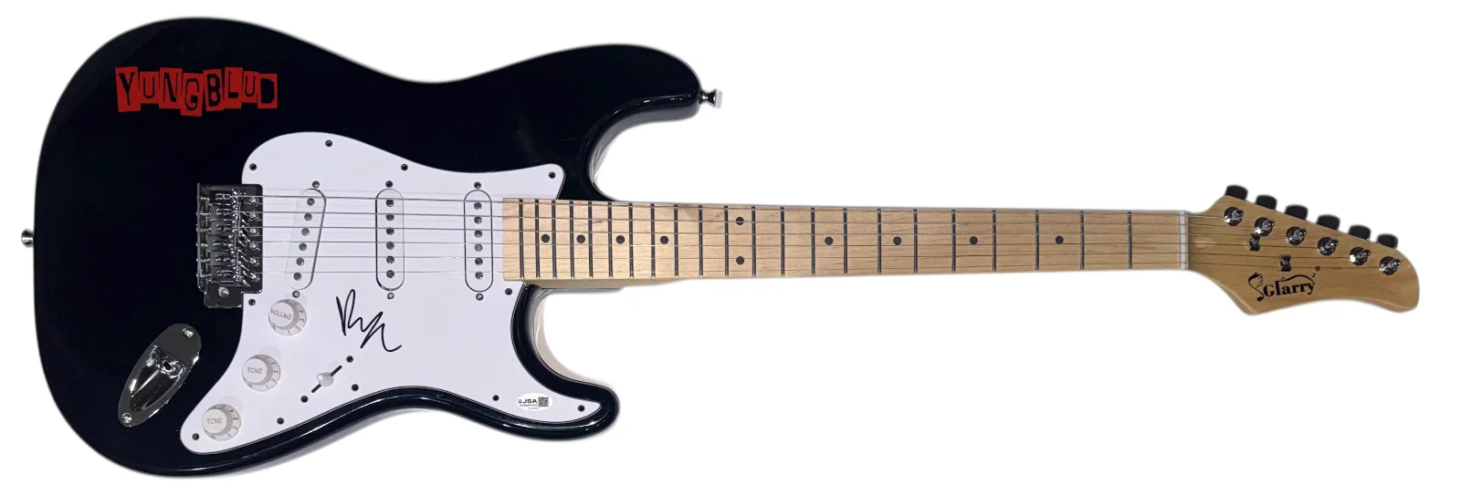 Yungblud Signed Autograph Electric Guitar Weird! Idols Singer Musician JSA COA, image 2