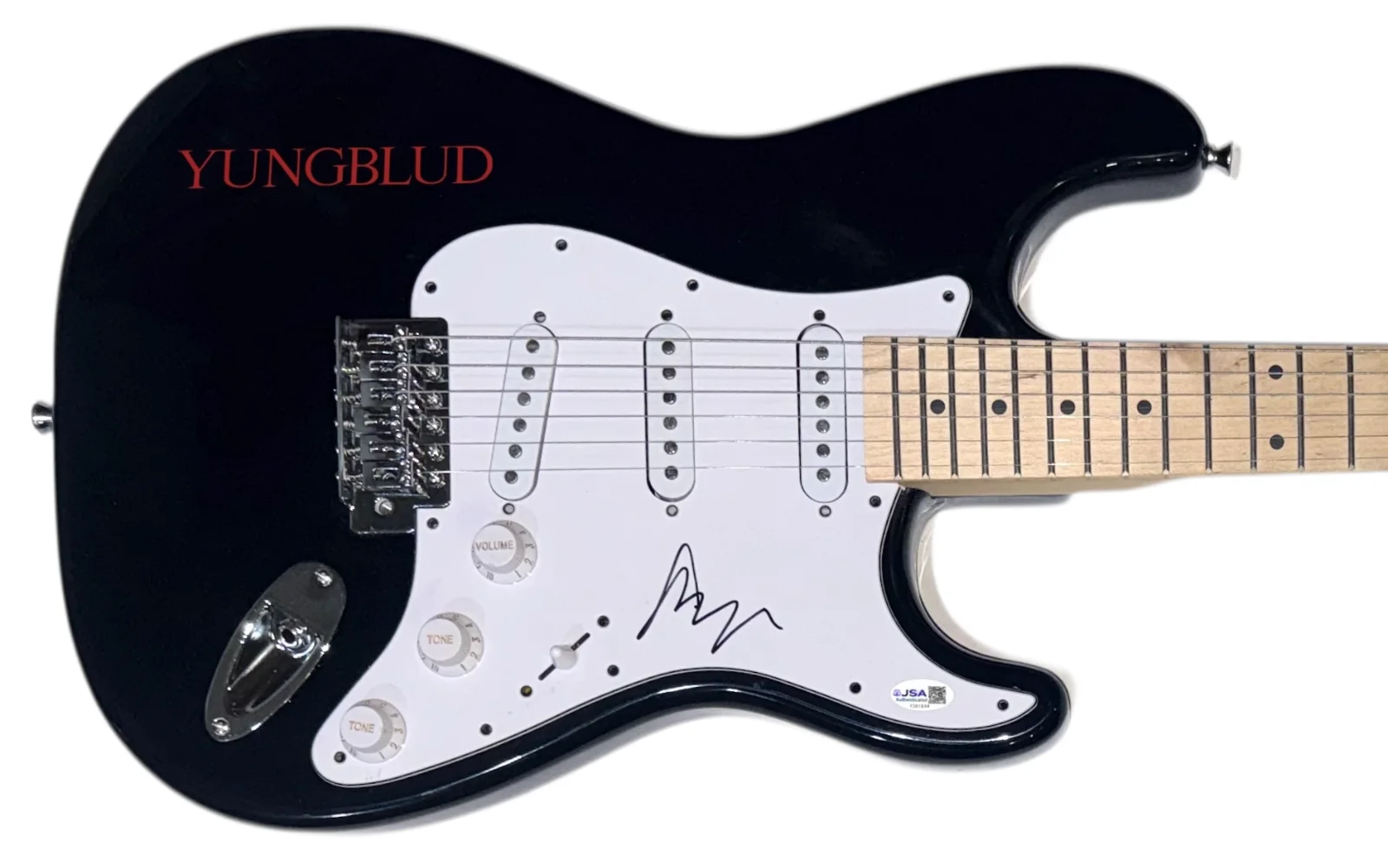 Yungblud Signed Autograph Electric Guitar Weird! Idols Singer Musician JSA COA, image 5