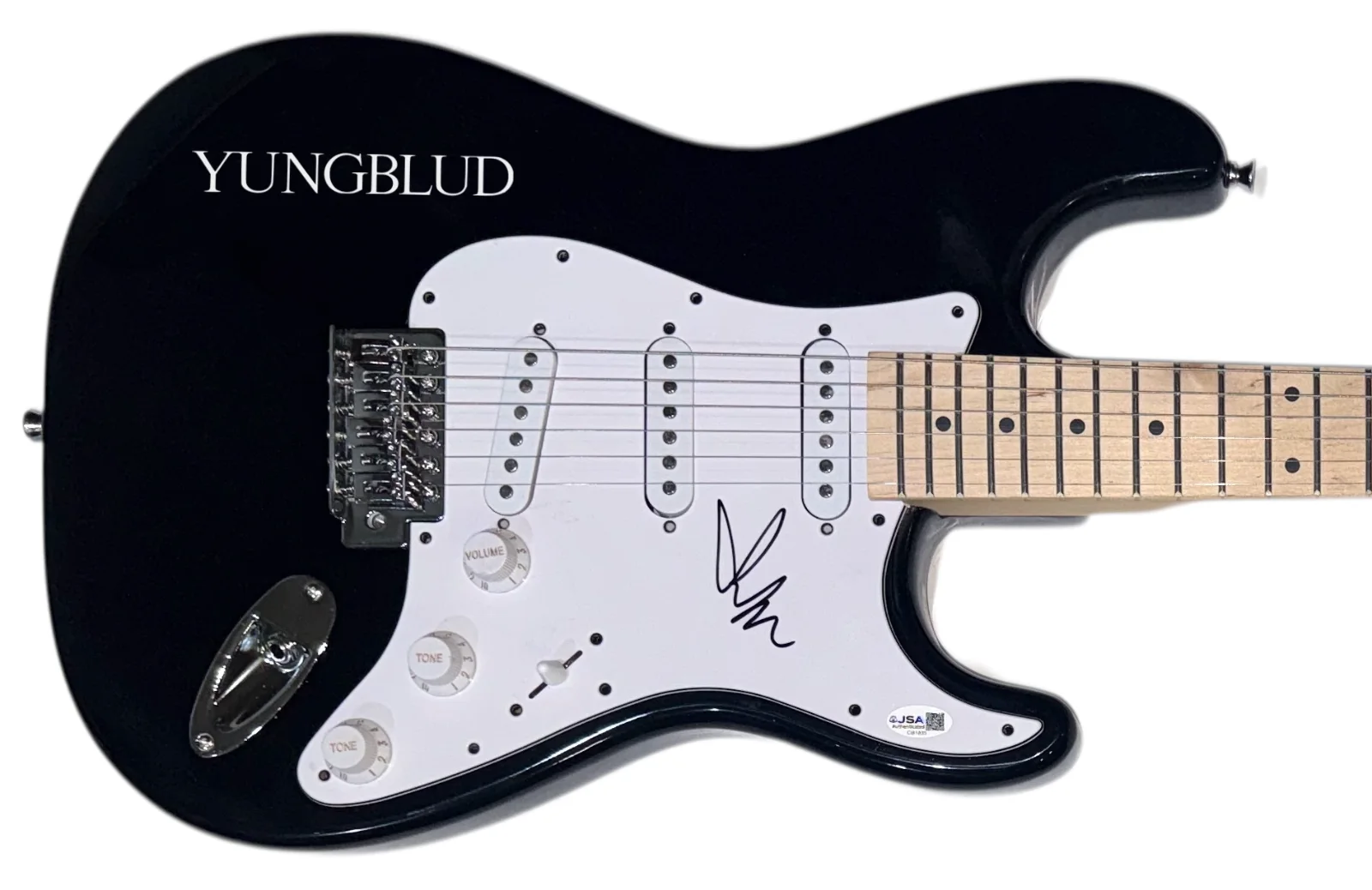 Yungblud Signed Autograph Electric Guitar Weird! Idols Singer Musician JSA COA, image 5
