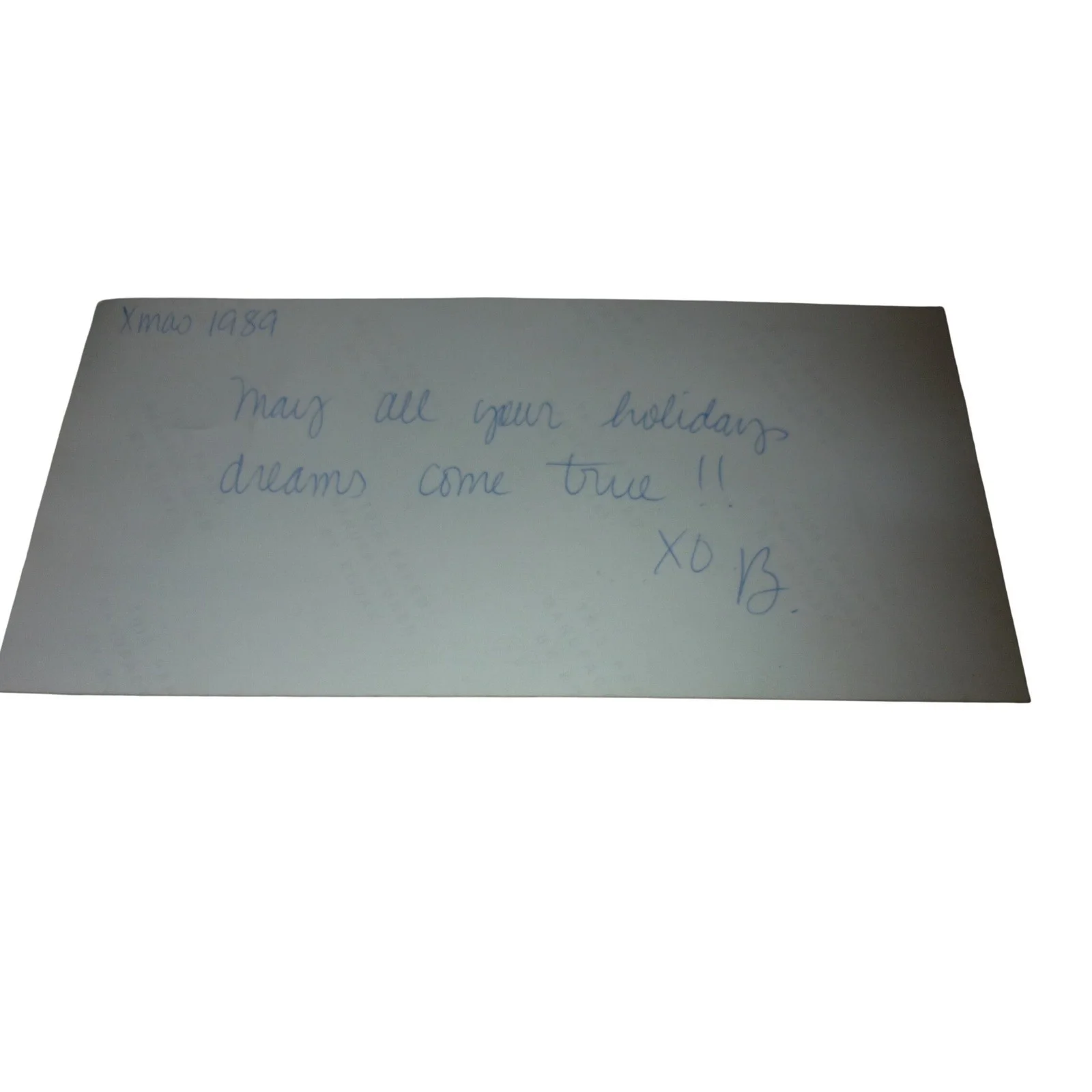 Joan Collins Signed 1989 Vintage Holiday Card Photograph Autographed Hollywood, изображение 3