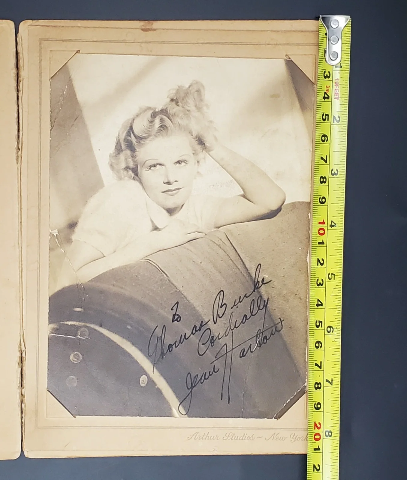 Jean Harlow Very Rare Hand Signed 7x5 B & W Photo., изображение 5