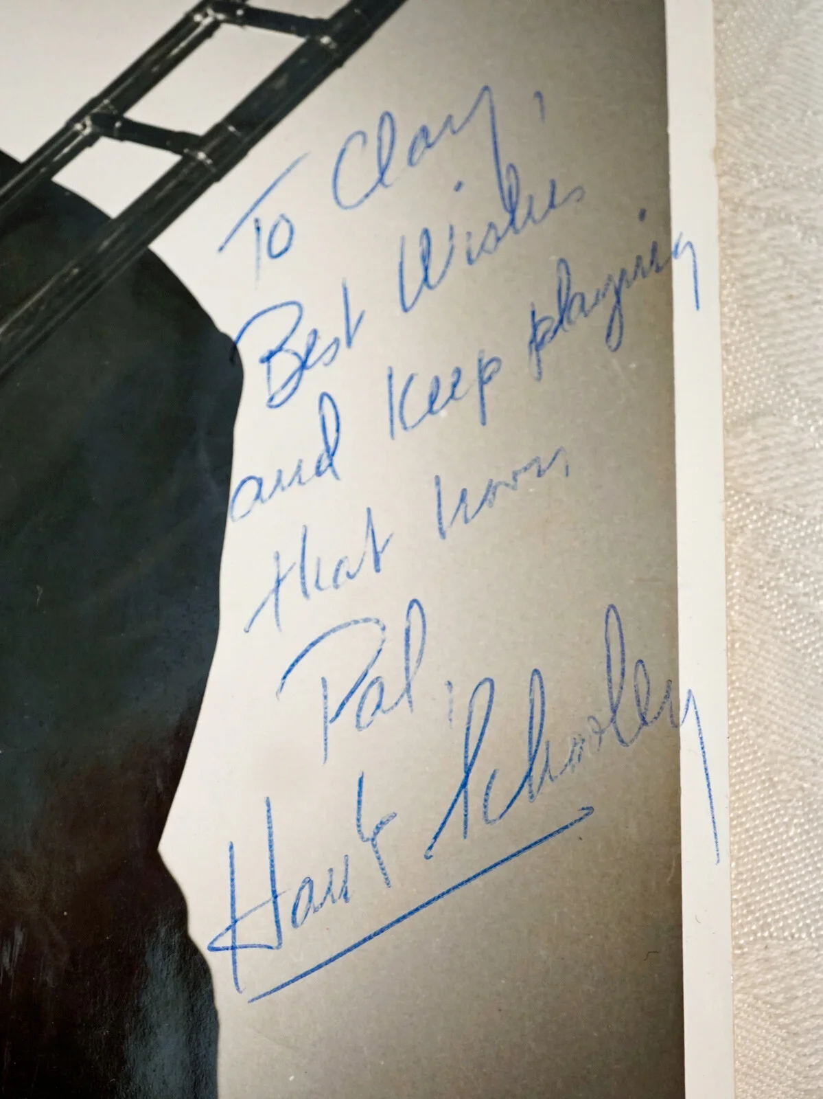 Old Photograph Photo Hank Schooley Signed & Inscribed, изображение 3
