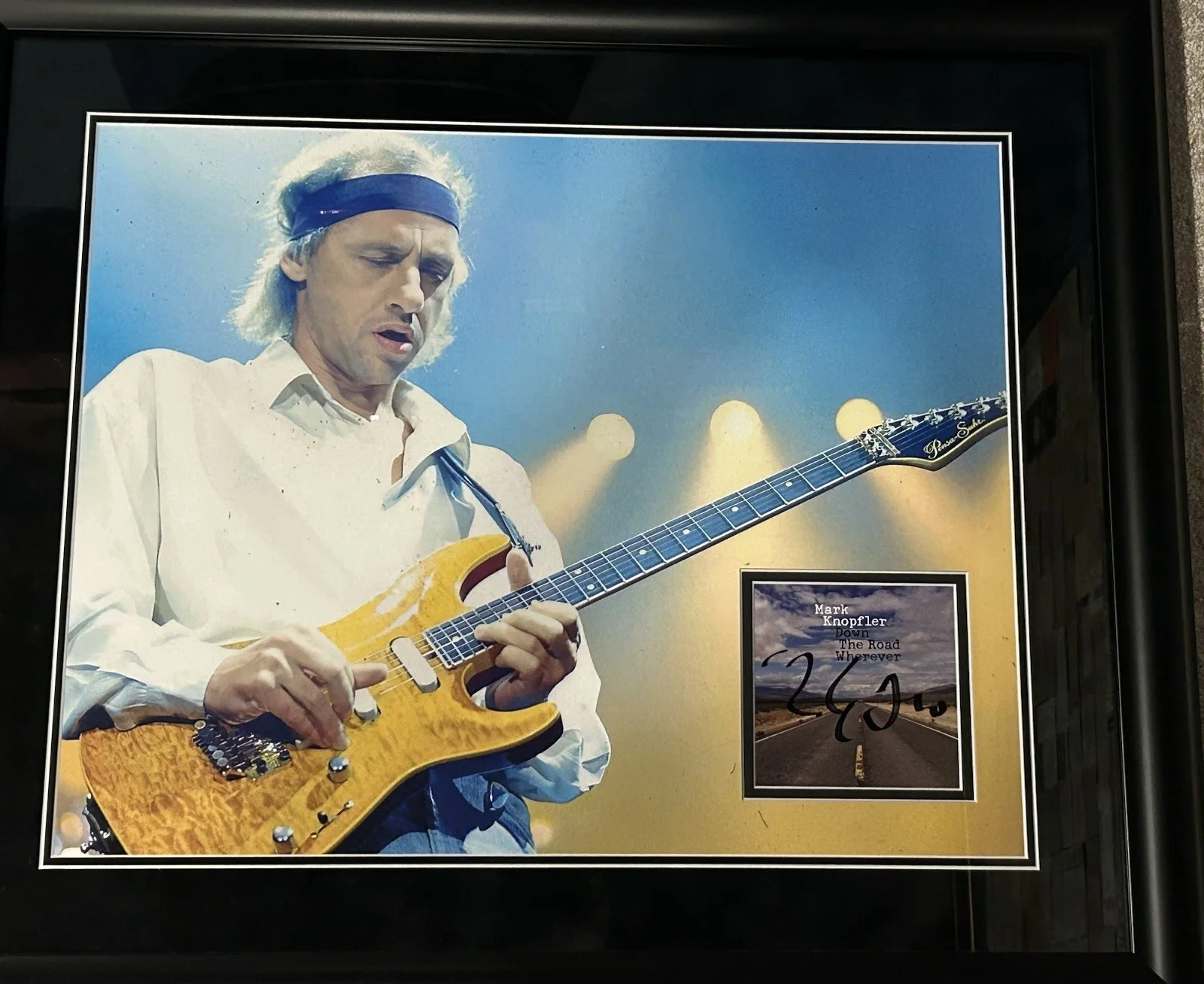 Dire Straits Signed Mark Knopfler CD Custom Framed Photo 23x27 Autographed, изображение 2