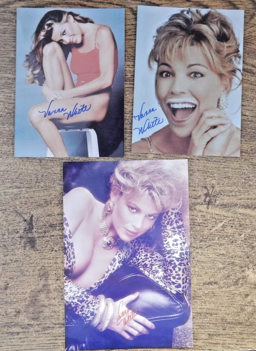 Vanna White — Vanna White Collection Of 3 Hand Signed Photos With COAs