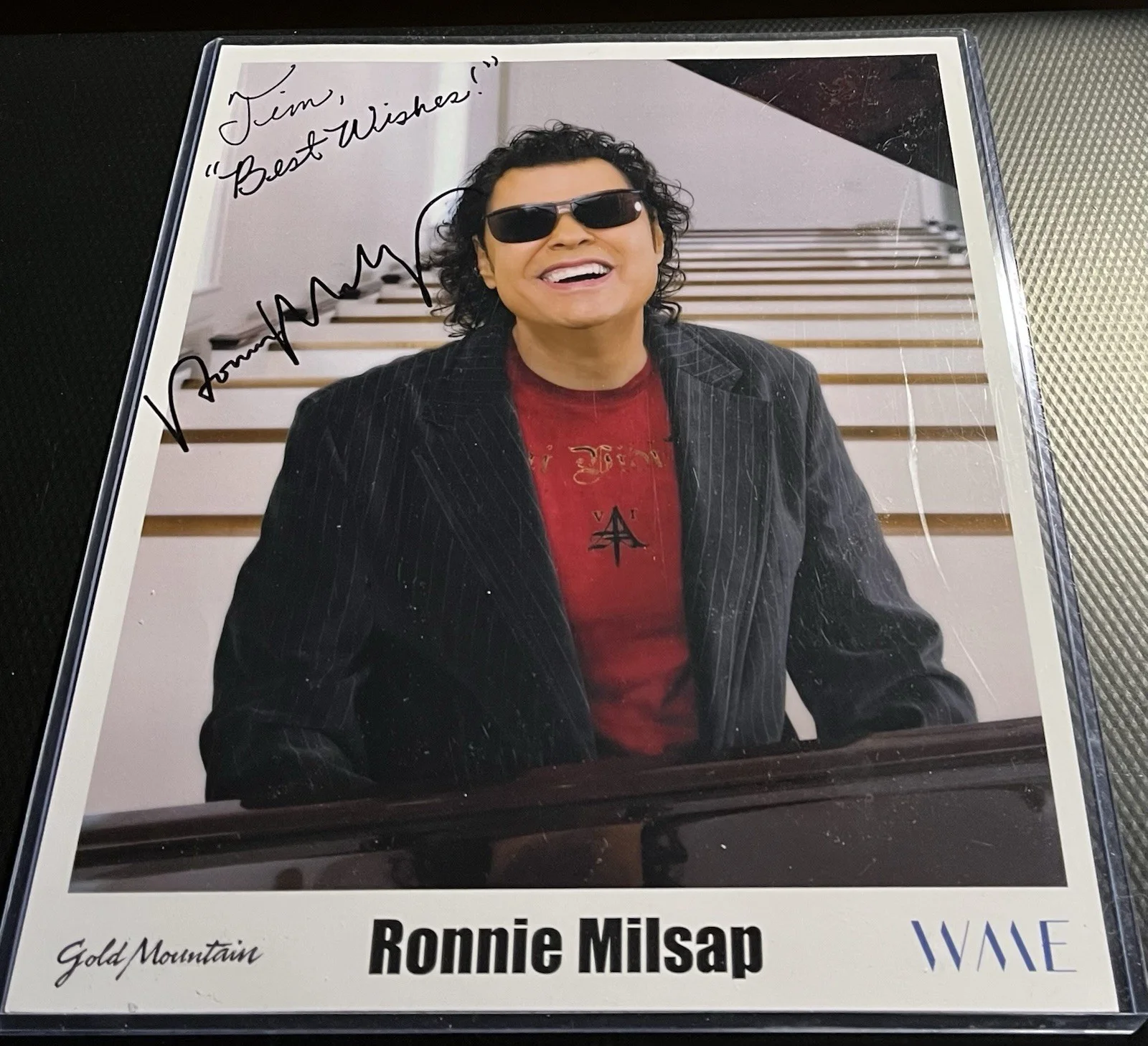 Ronnie Milsap Legendary Country Singer Signed 8x10 Photograph w/ Top Loader COA, image 3