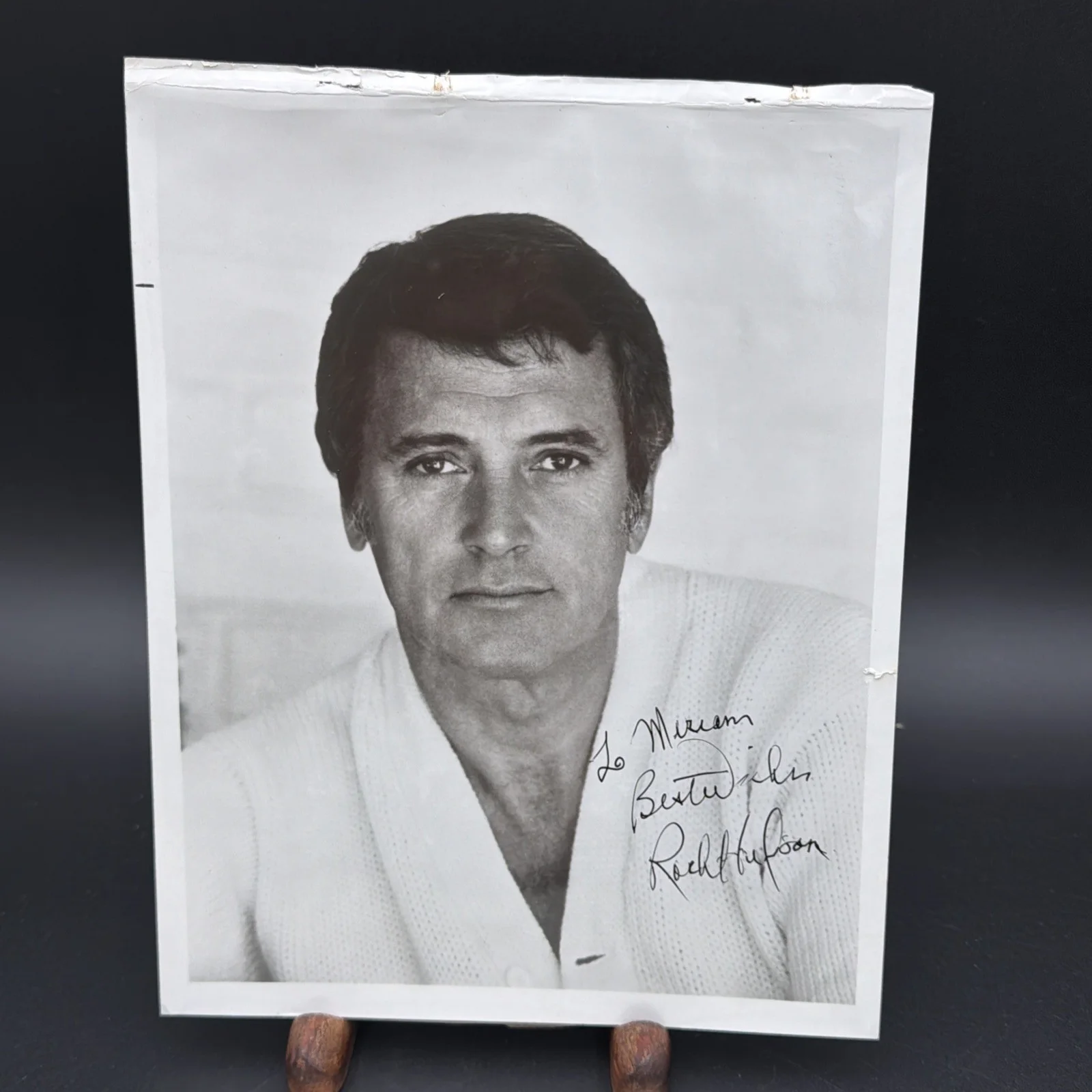 Rock Hudson Hand Signed studio photo 8x10 w/COA, image 2