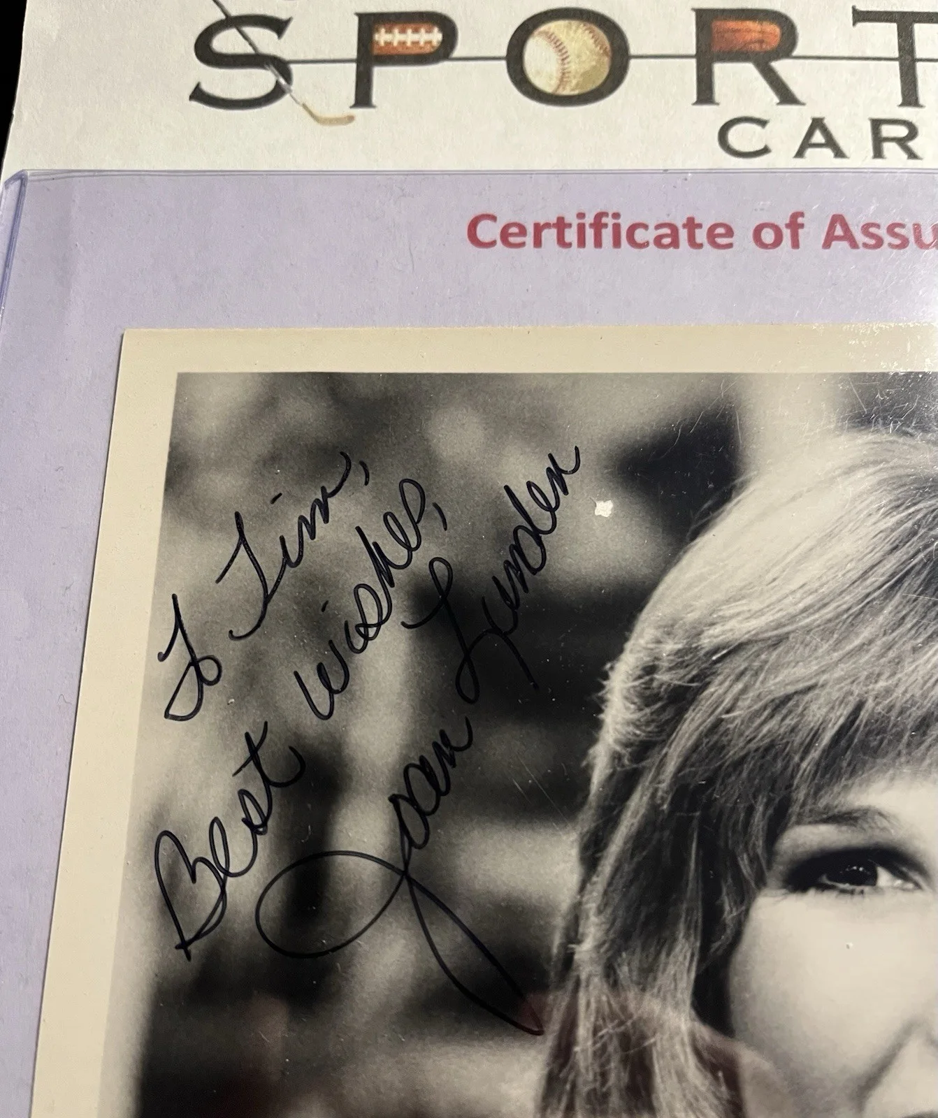 Joan Lunden — Joan Lunden Legendary TV Personality Signed 7x9 Photograph w/ Top Loader & COA, image 4