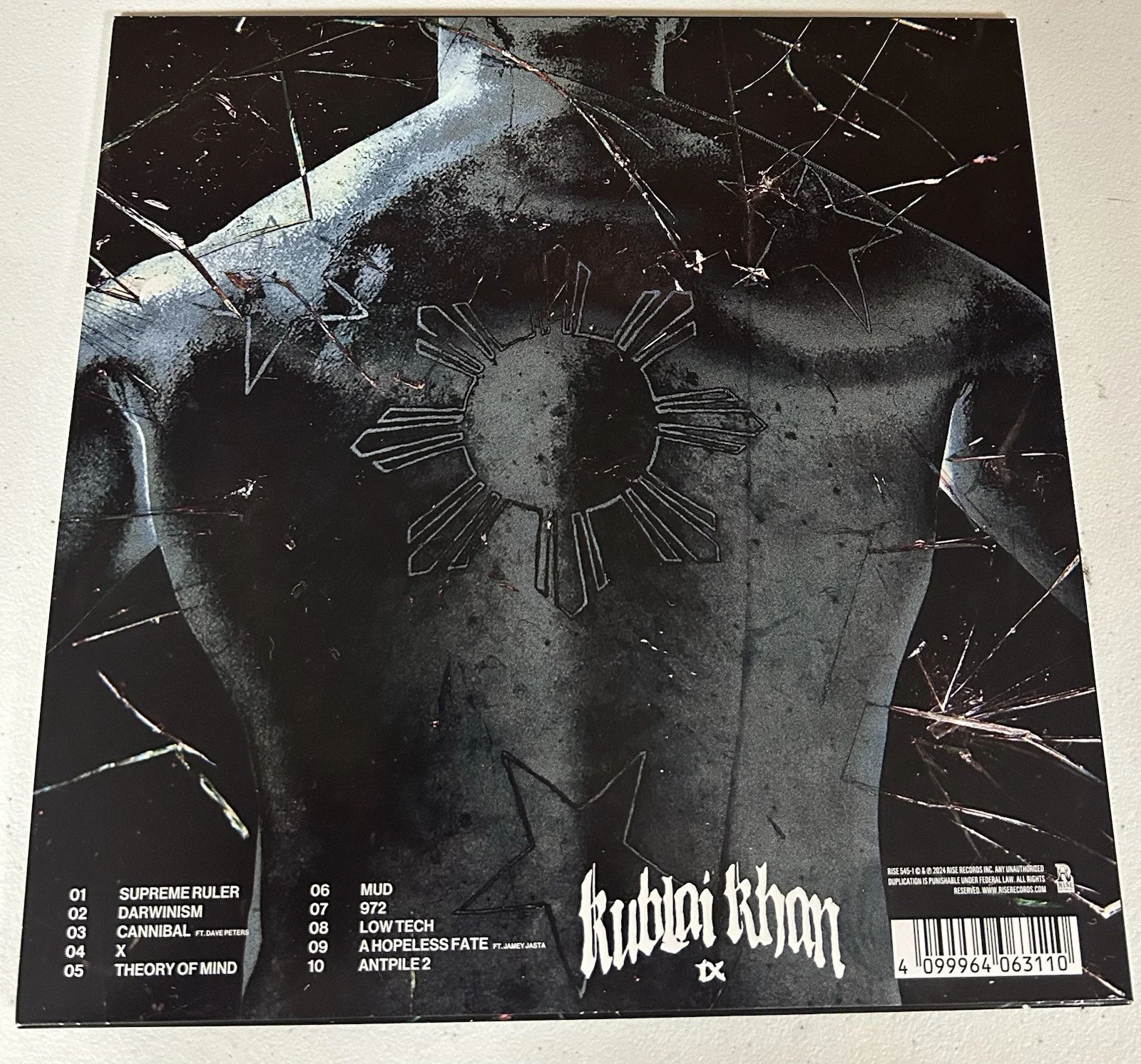 KUBLAI KHAN TX AUTOGRAPHED SIGNED PROWESS LP VINYL ALBUM WITH JSA COA # CM86138, изображение 2