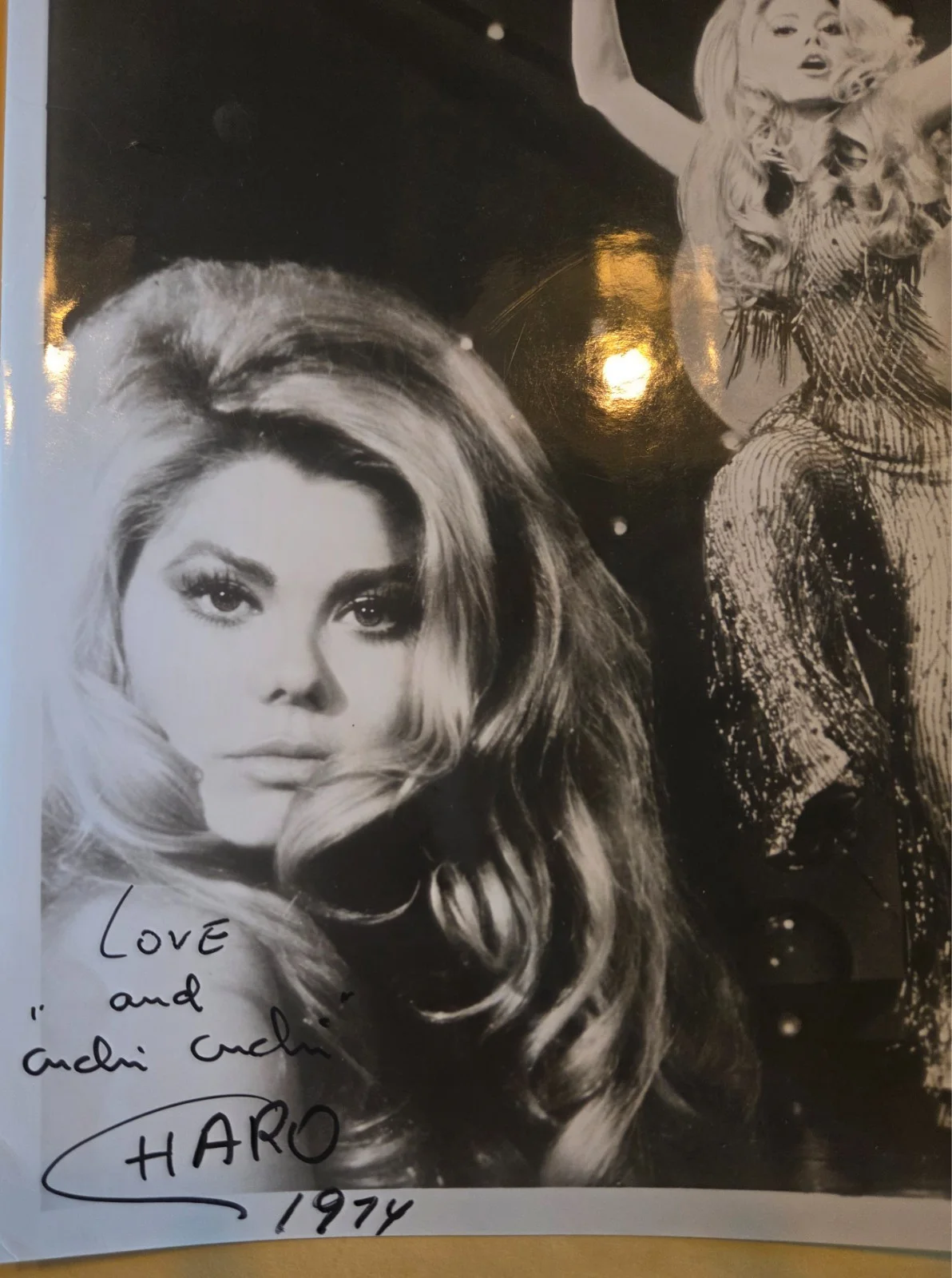 CHARO Signed 8x10 Photo Spanish Singer Autographed Cuchi Cuchi 1974 RARE!, изображение 2