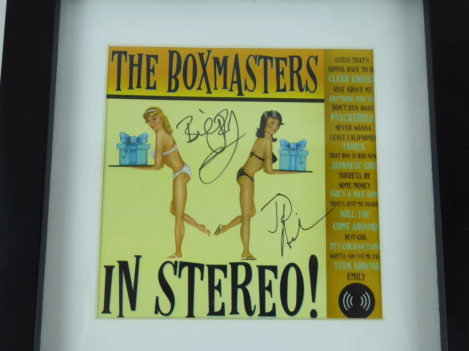 Billy Bob Thornton Boxmasters JD In Stereo Signed Framed Matted CD W/Cover, image 2