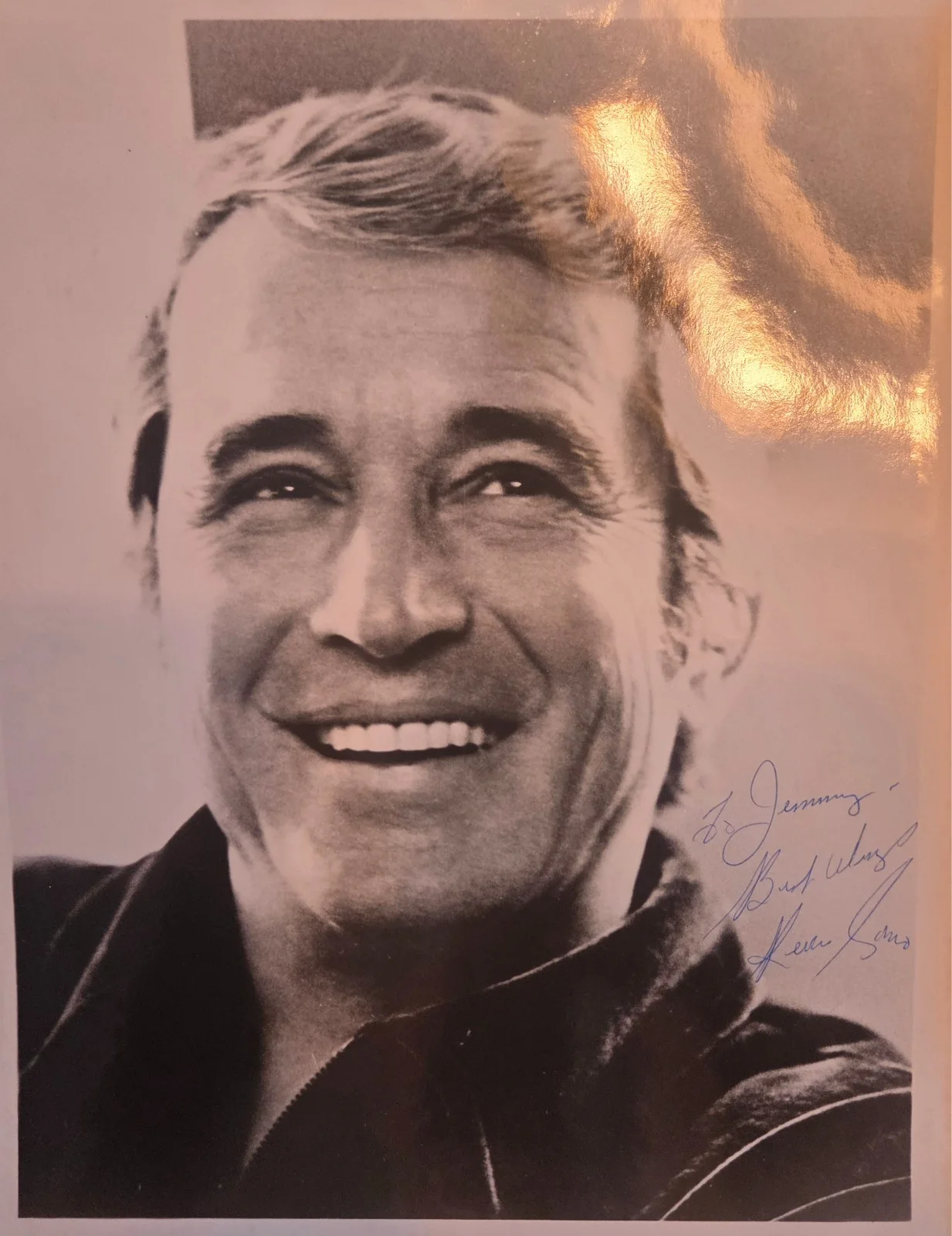 Perry Como Picture Set - (2) Signed 8x10 Photos Autographed Pop Singer RARE, image 2