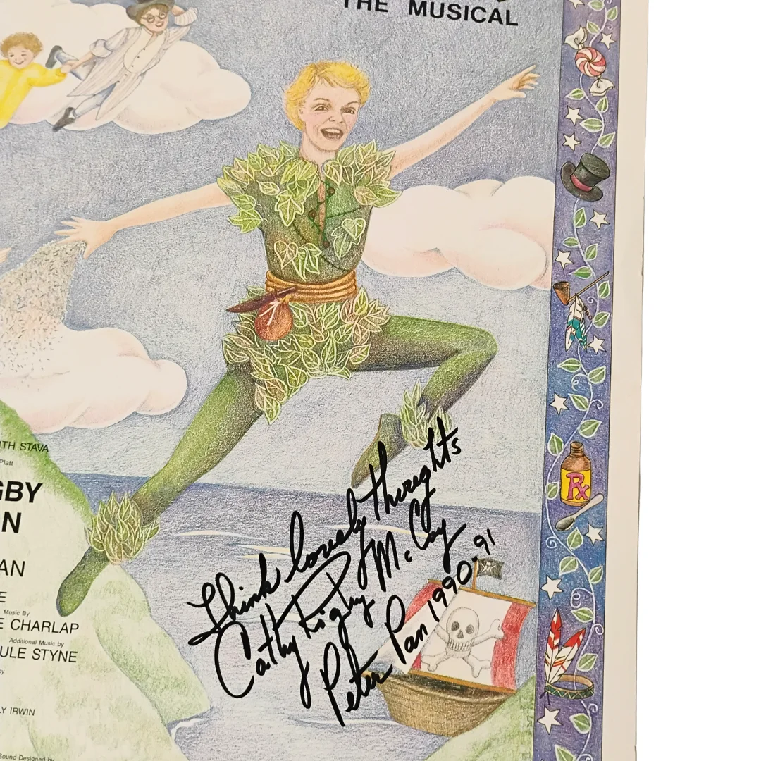 Cathy Rigby — 1990 Peter Pan The Musical Poster | Signed Cathy Rigby | 22" x 14", изображение 3