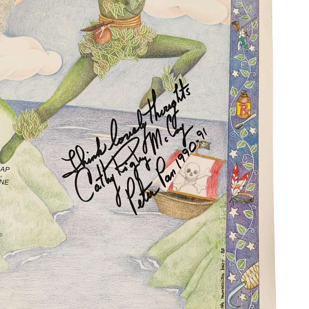 Cathy Rigby — 1990 Peter Pan The Musical Poster | Signed Cathy Rigby | 22" x 14", изображение 5