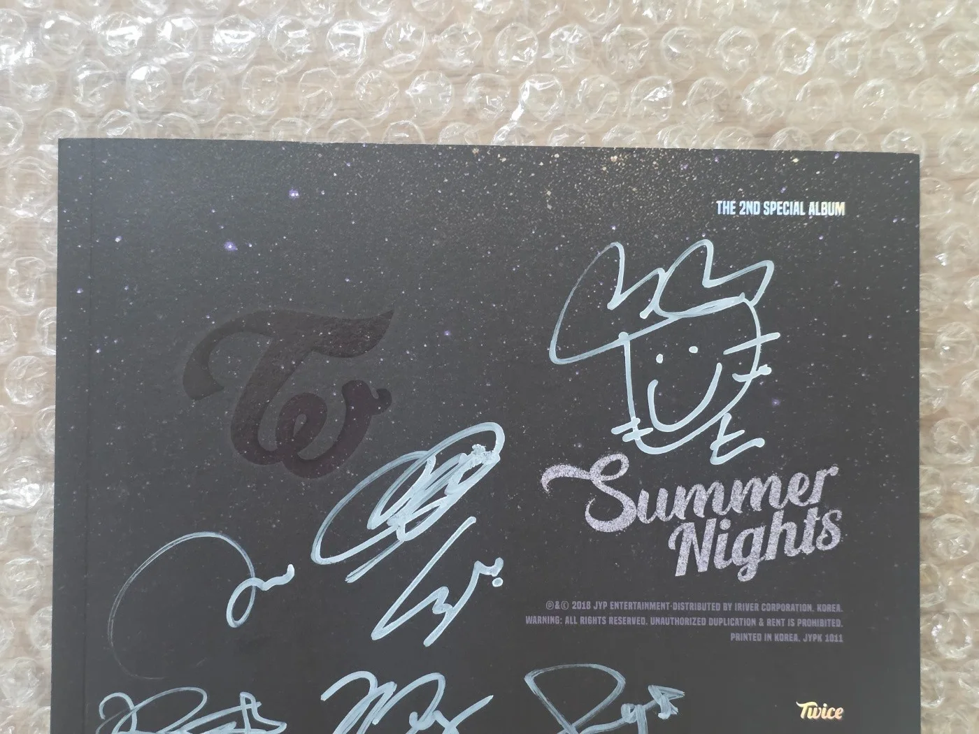 Jyp Twice Promo Sticker TWICE Summer Nights Album Autographed Hand Signed, изображение 4