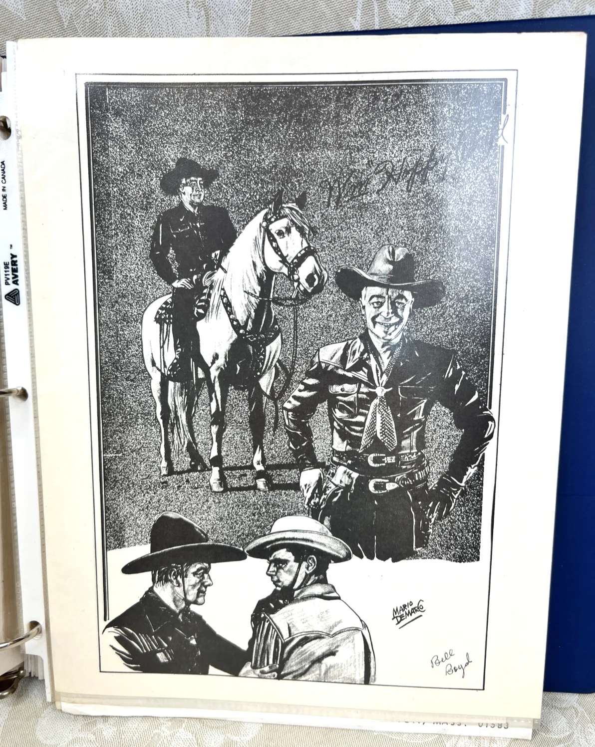 Vintage Western Actor Images, Mario De Marco, Machine Signed Autographs, 1970s, изображение 4