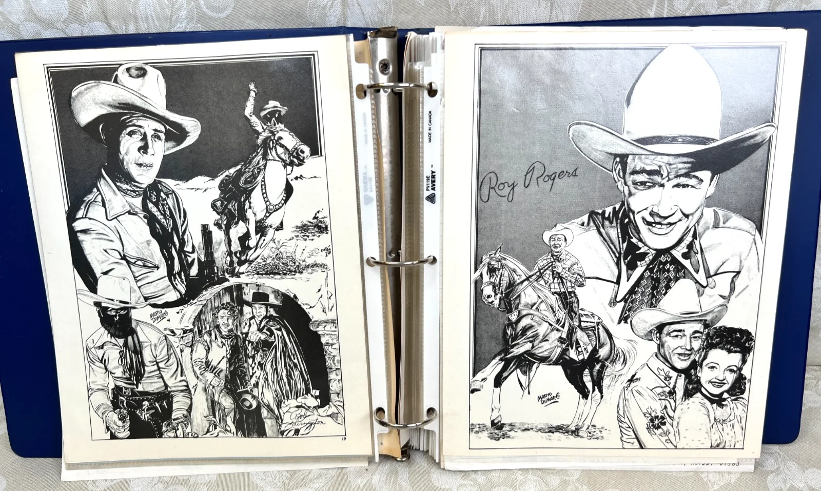 Vintage Western Actor Images, Mario De Marco, Machine Signed Autographs, 1970s, изображение 5