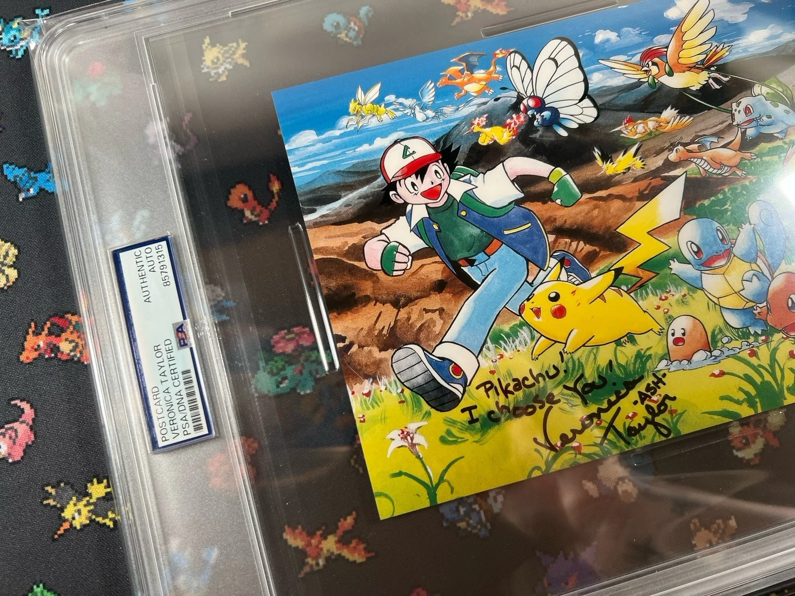 Pokemon Postcard Autograph Veronica Taylor PSA Authentic, image 2