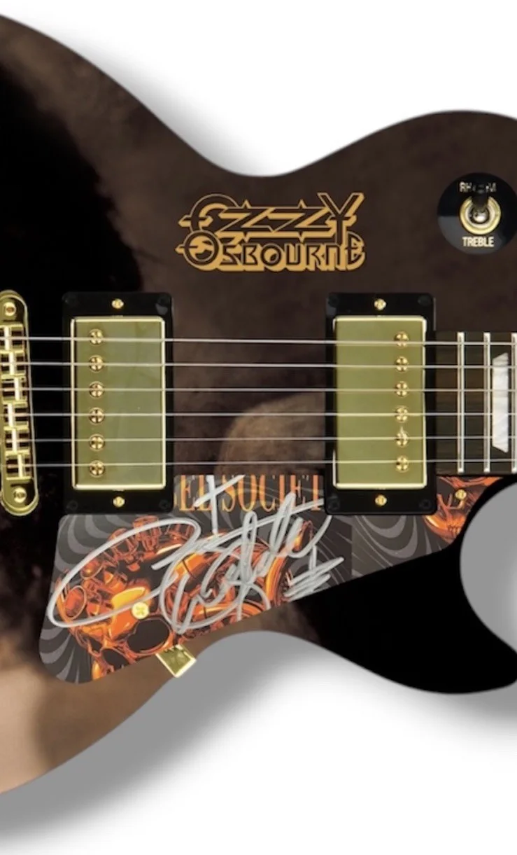 Zakk Wylde Signed Custom Ozzy Osbourne No More Tears Guitar, изображение 2
