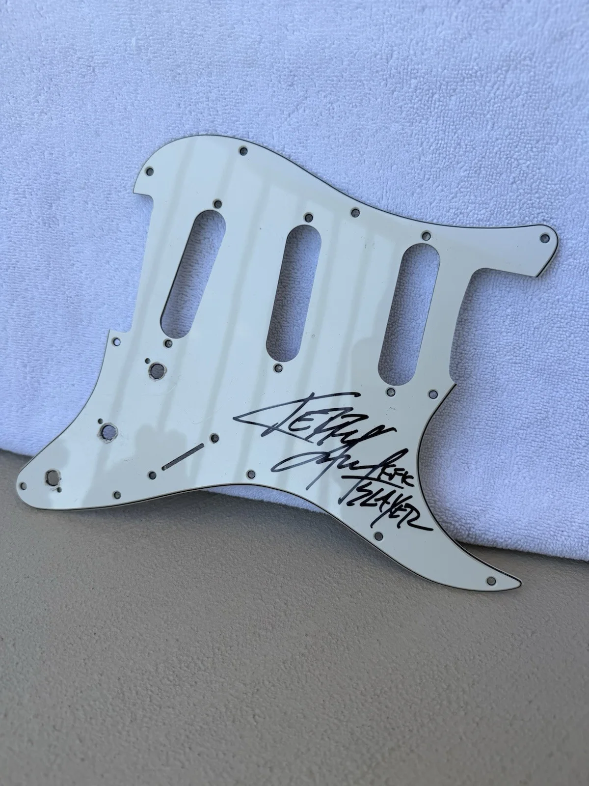 Slayer Signed Pick Guard Kerry King Autograph, image 2