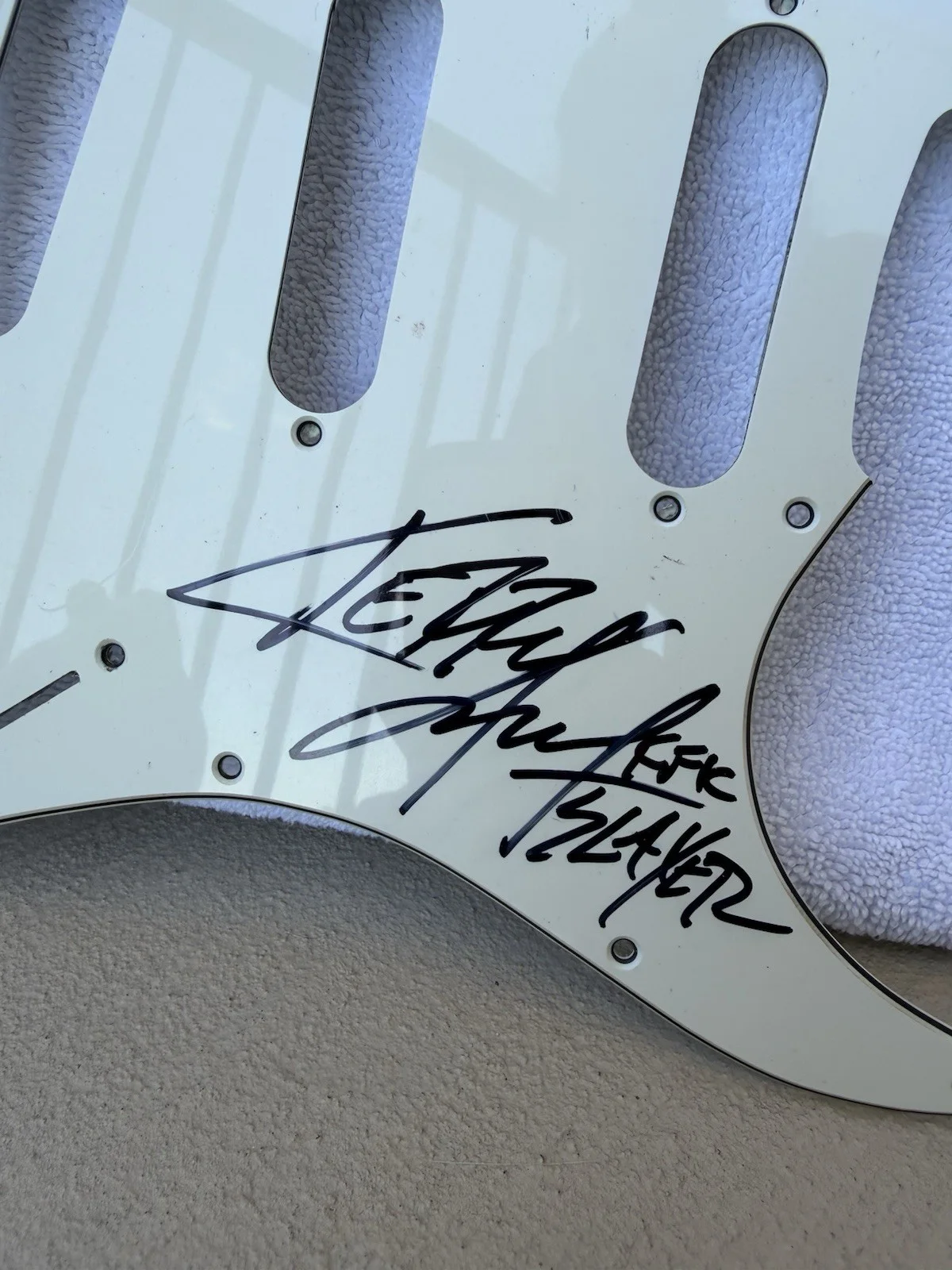 Slayer Signed Pick Guard Kerry King Autograph, image 3