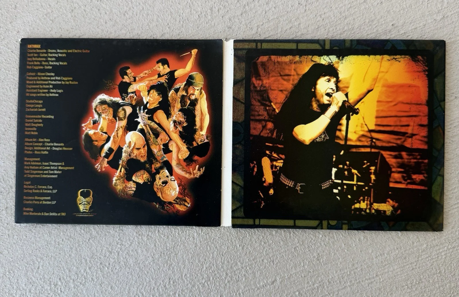 Anthrax Signed Worship Music CD All Members Scott Ian, image 2