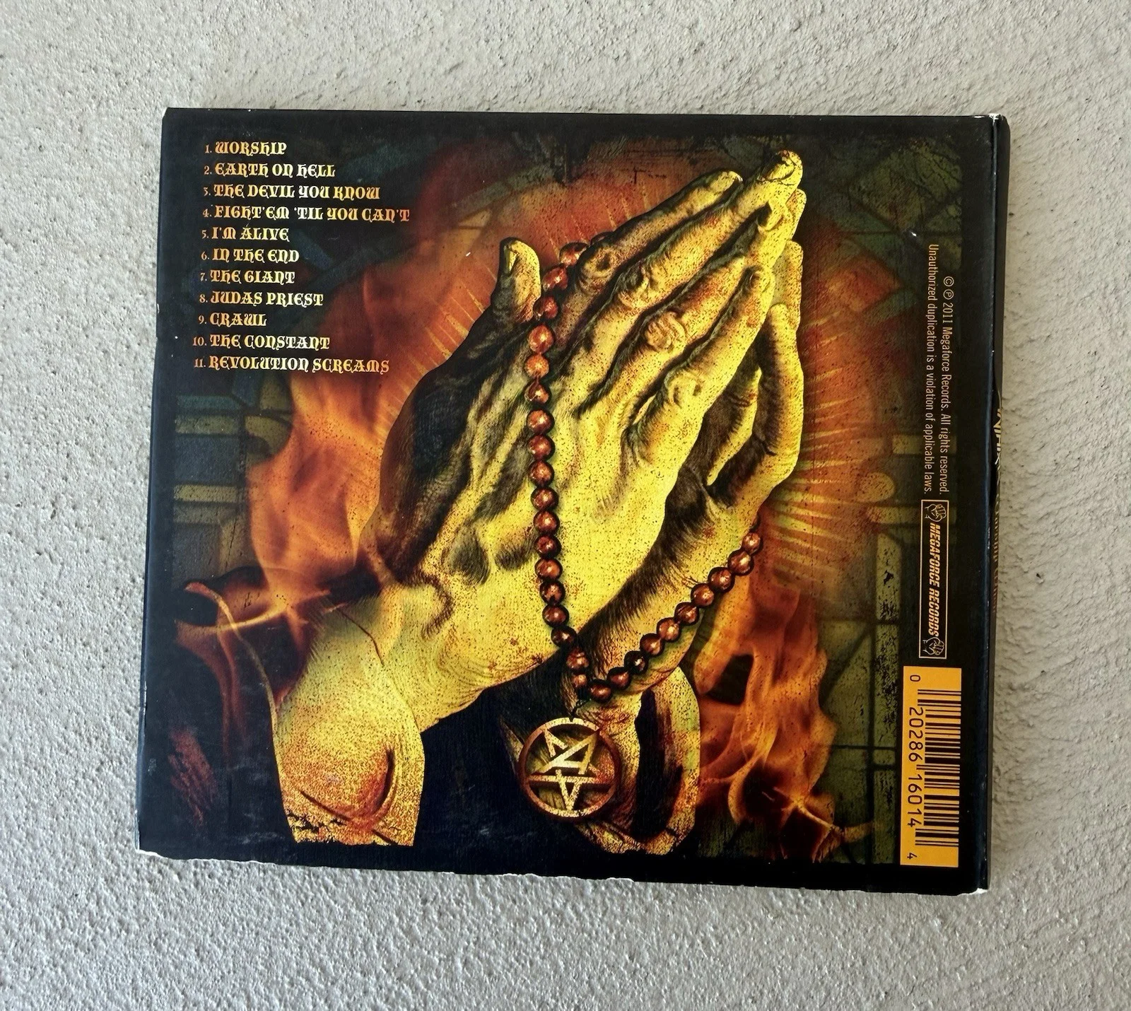 Anthrax Signed Worship Music CD All Members Scott Ian, image 3