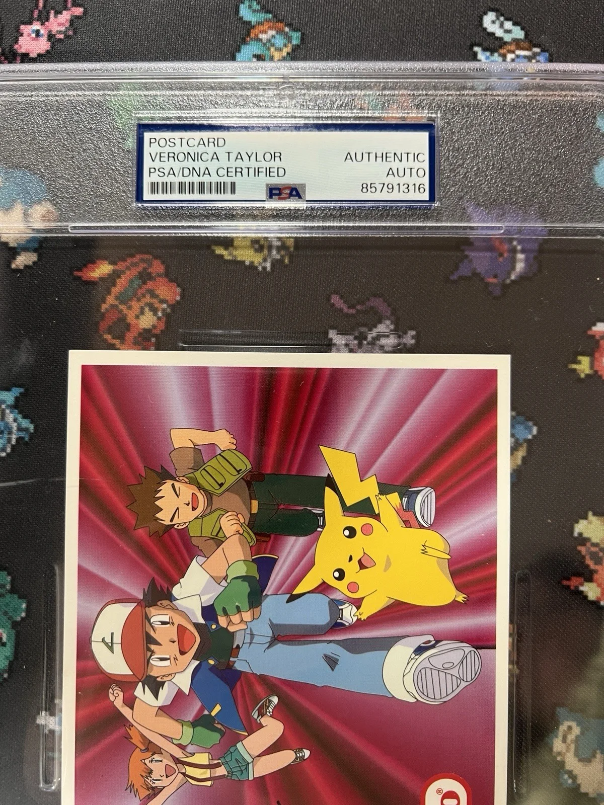 Pokemon Postcard Autograph Veronica Taylor PSA Authentic, image 3