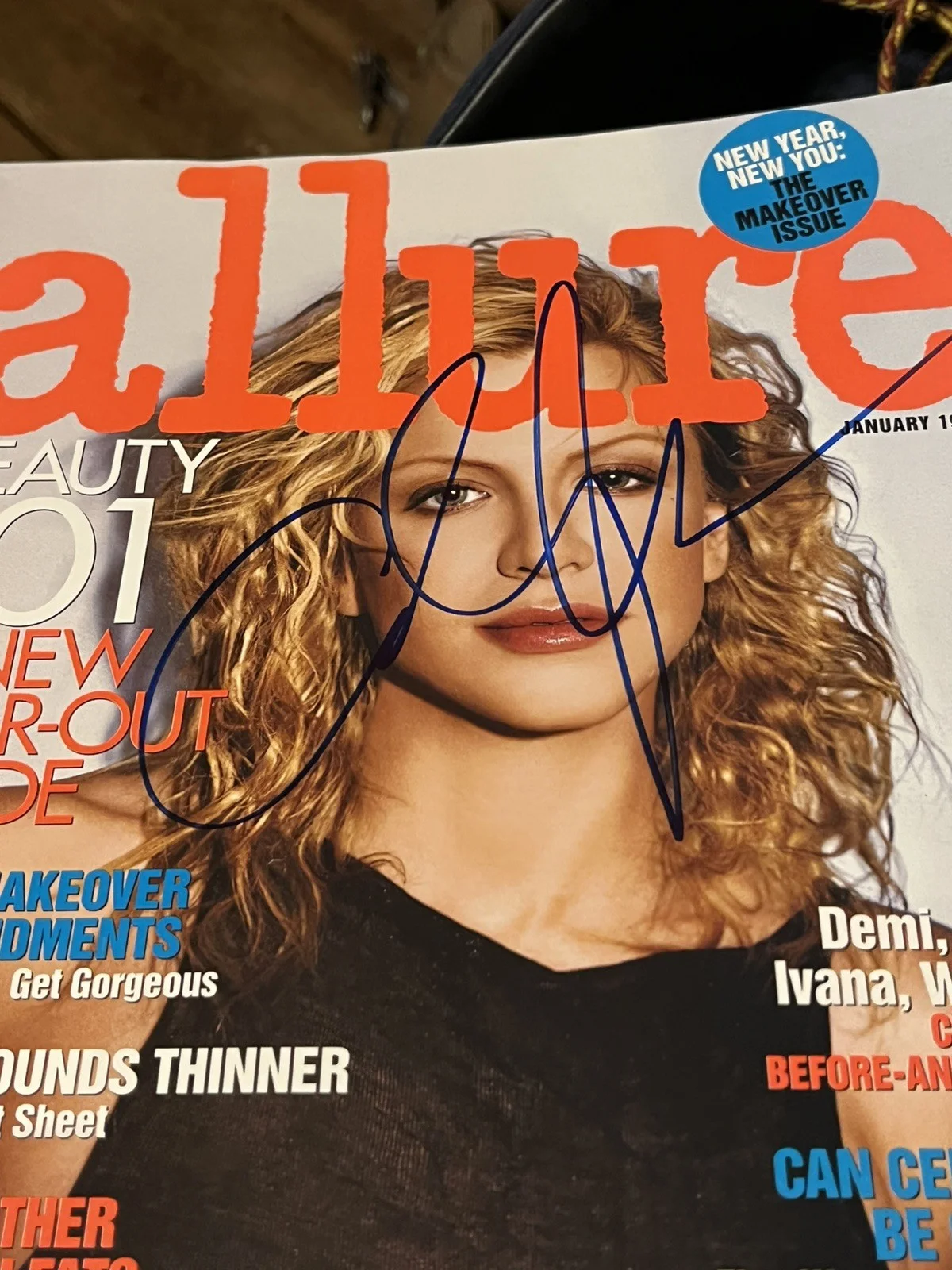 COURTNEY LOVE HOLE AUTOGRAPHED SIGNED ALLURE MAGAZINE CERTIFIED AUTHENTIC PSA, изображение 2